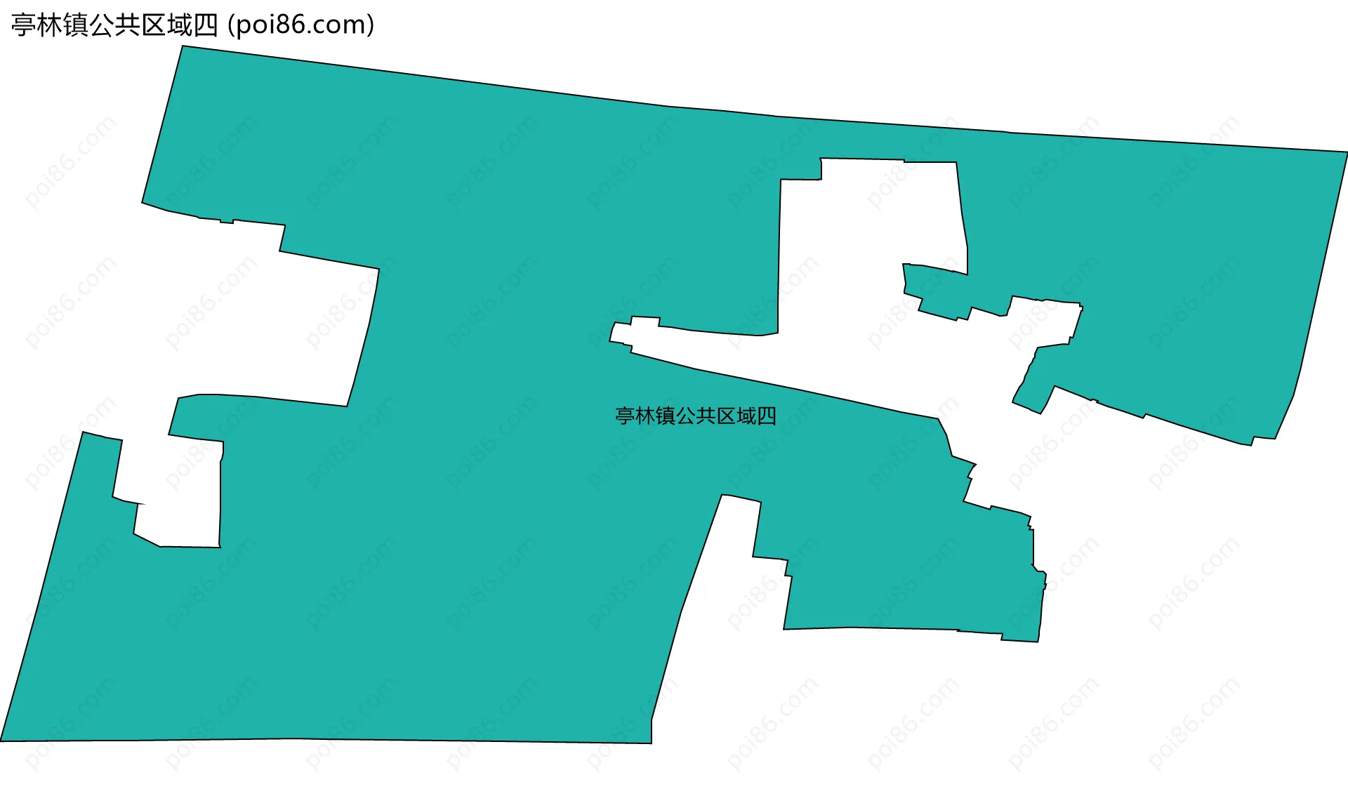 亭林镇公共区域四边界地图