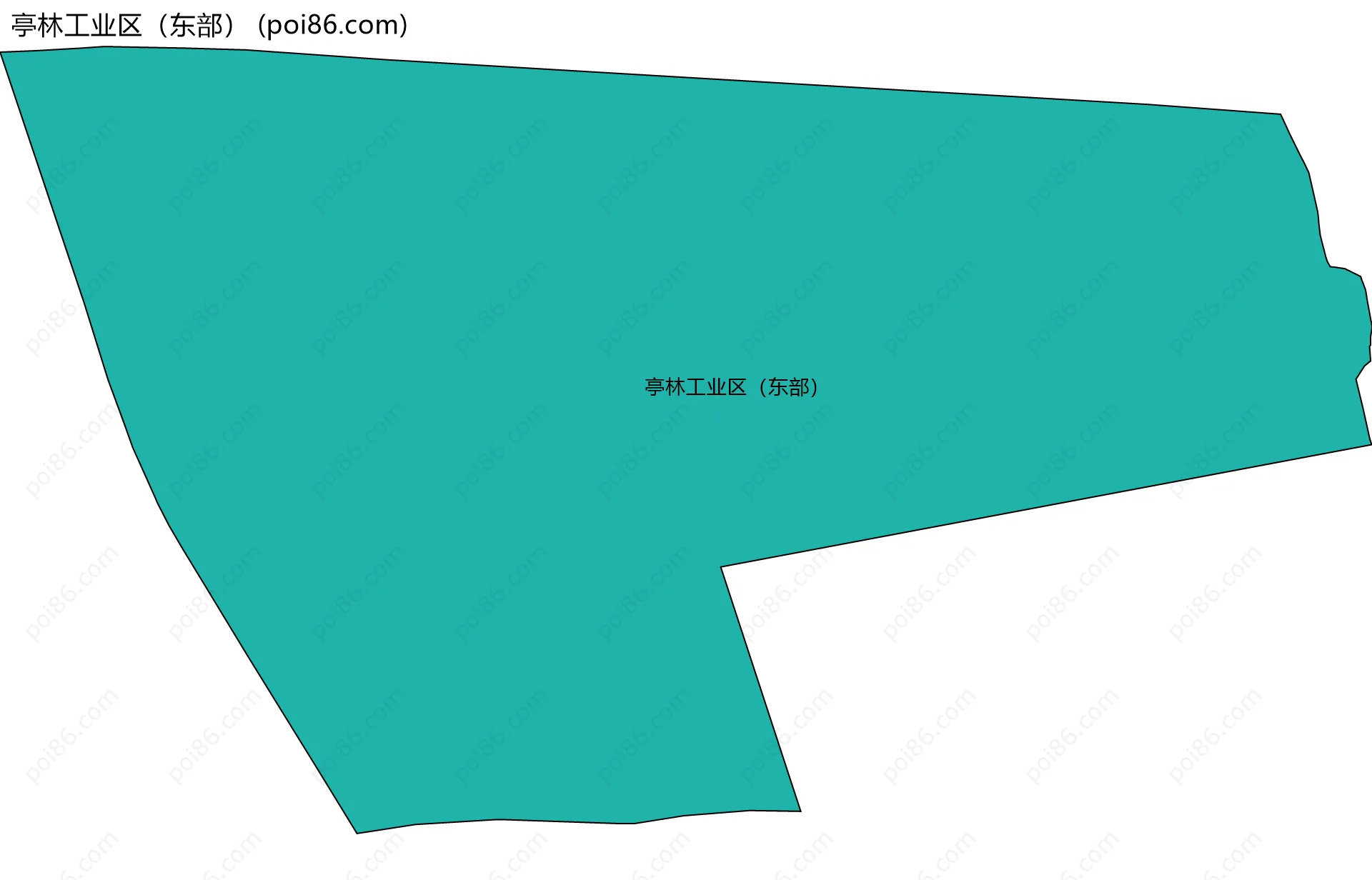亭林工业区（东部）边界地图