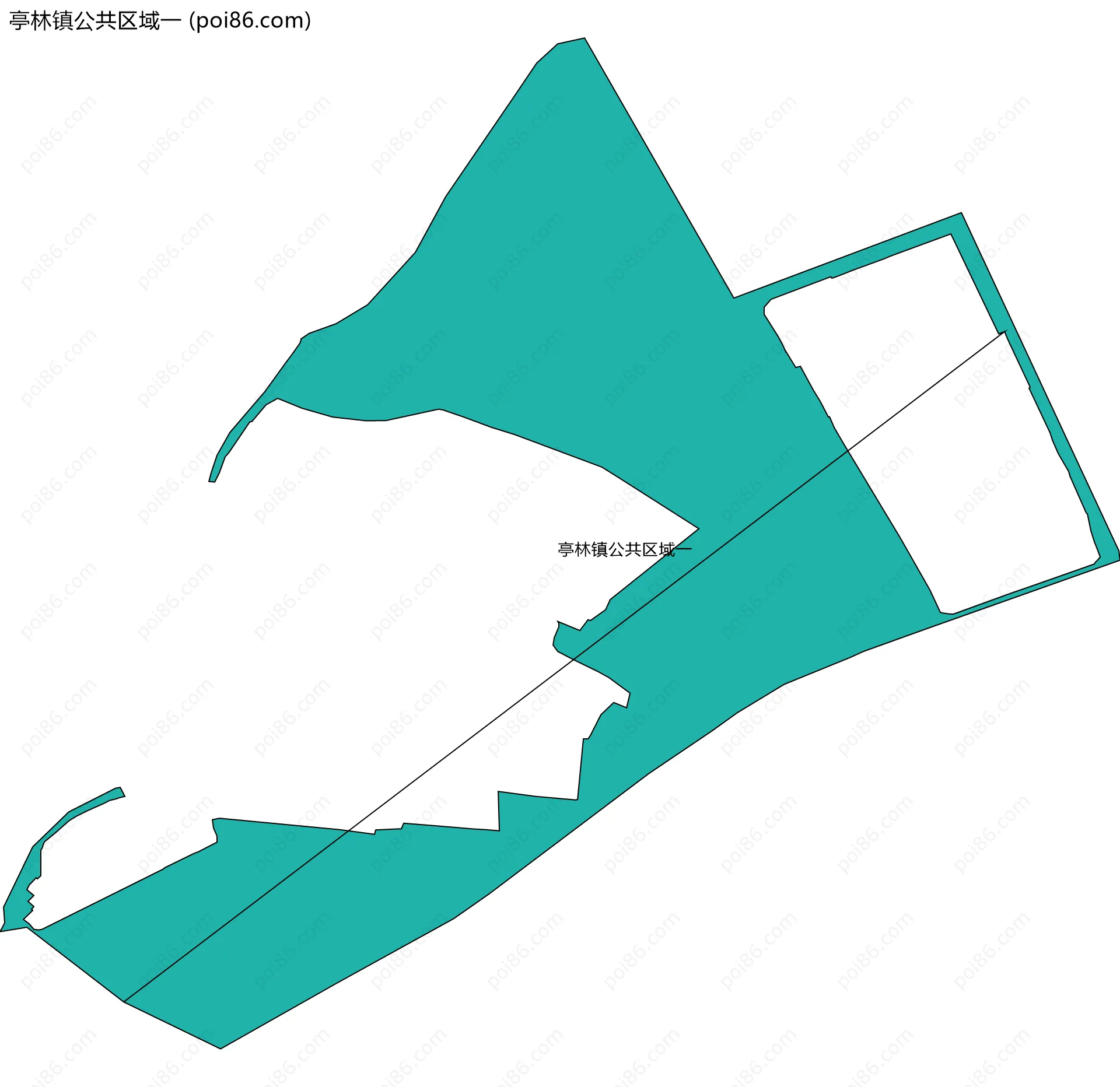 亭林镇公共区域一边界地图