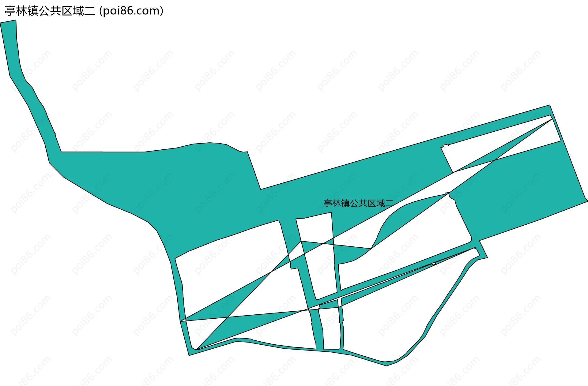 亭林镇公共区域二边界地图