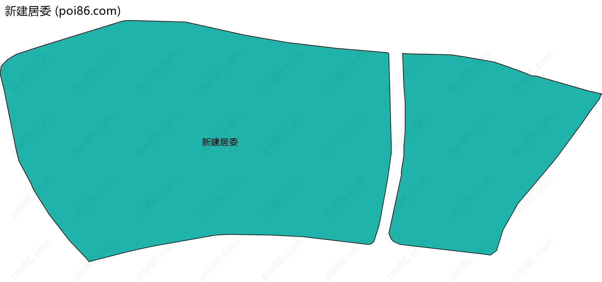 新建居委边界地图