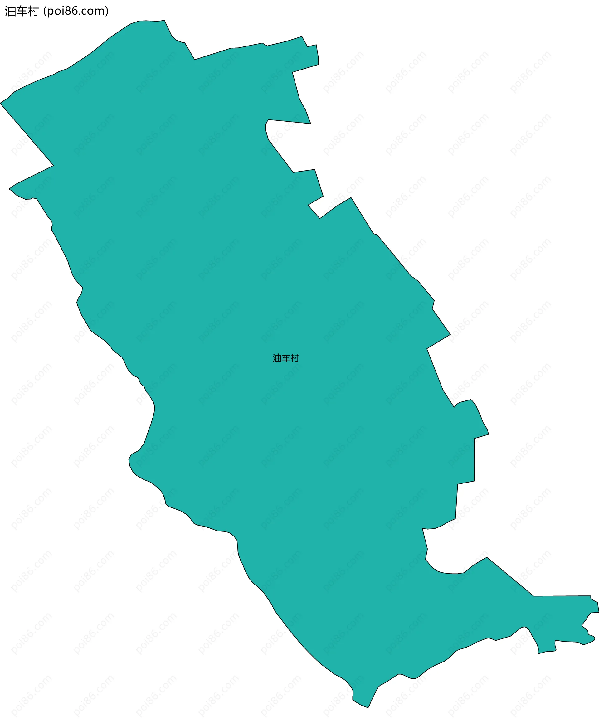 油车村边界地图