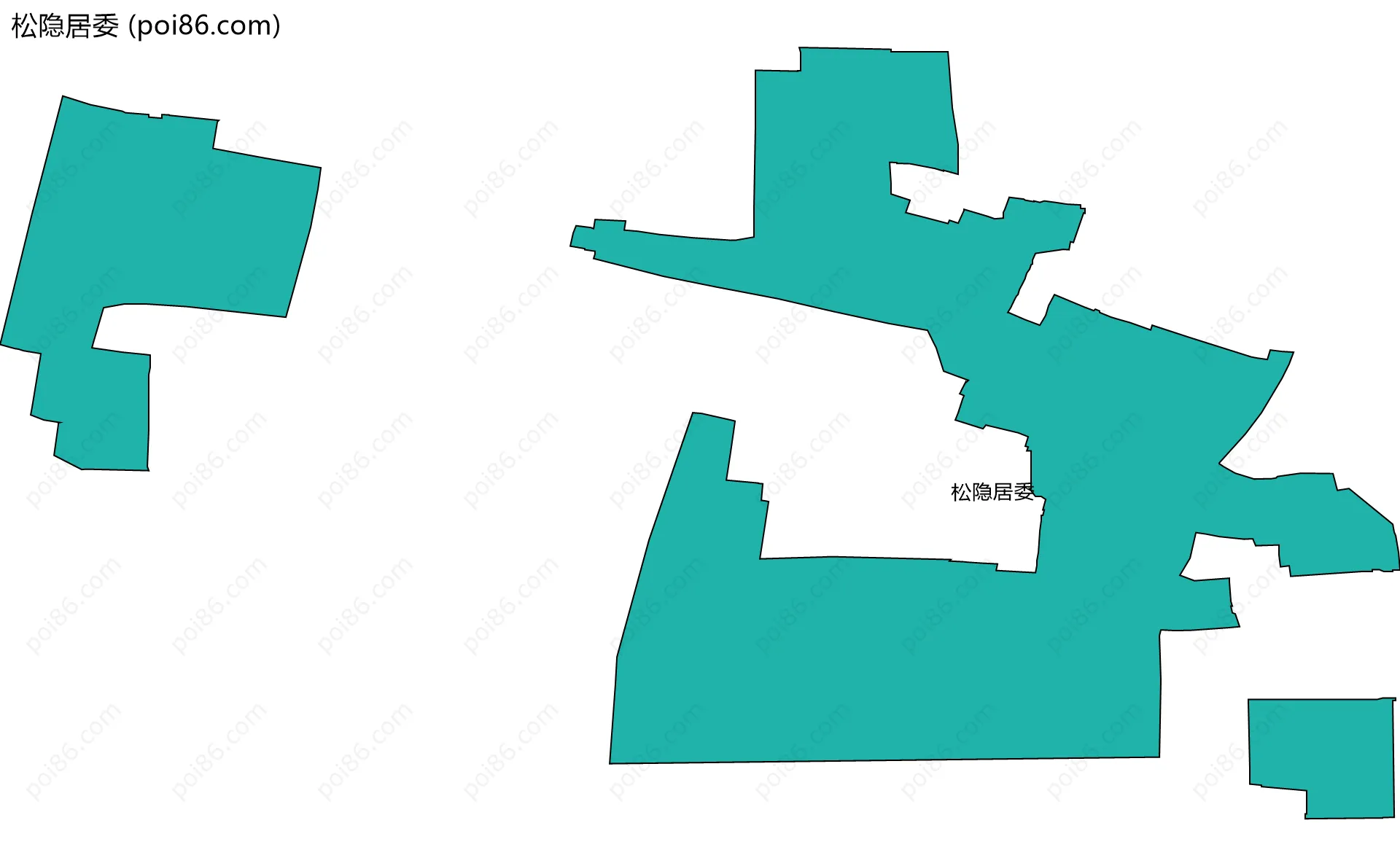 松隐居委边界地图