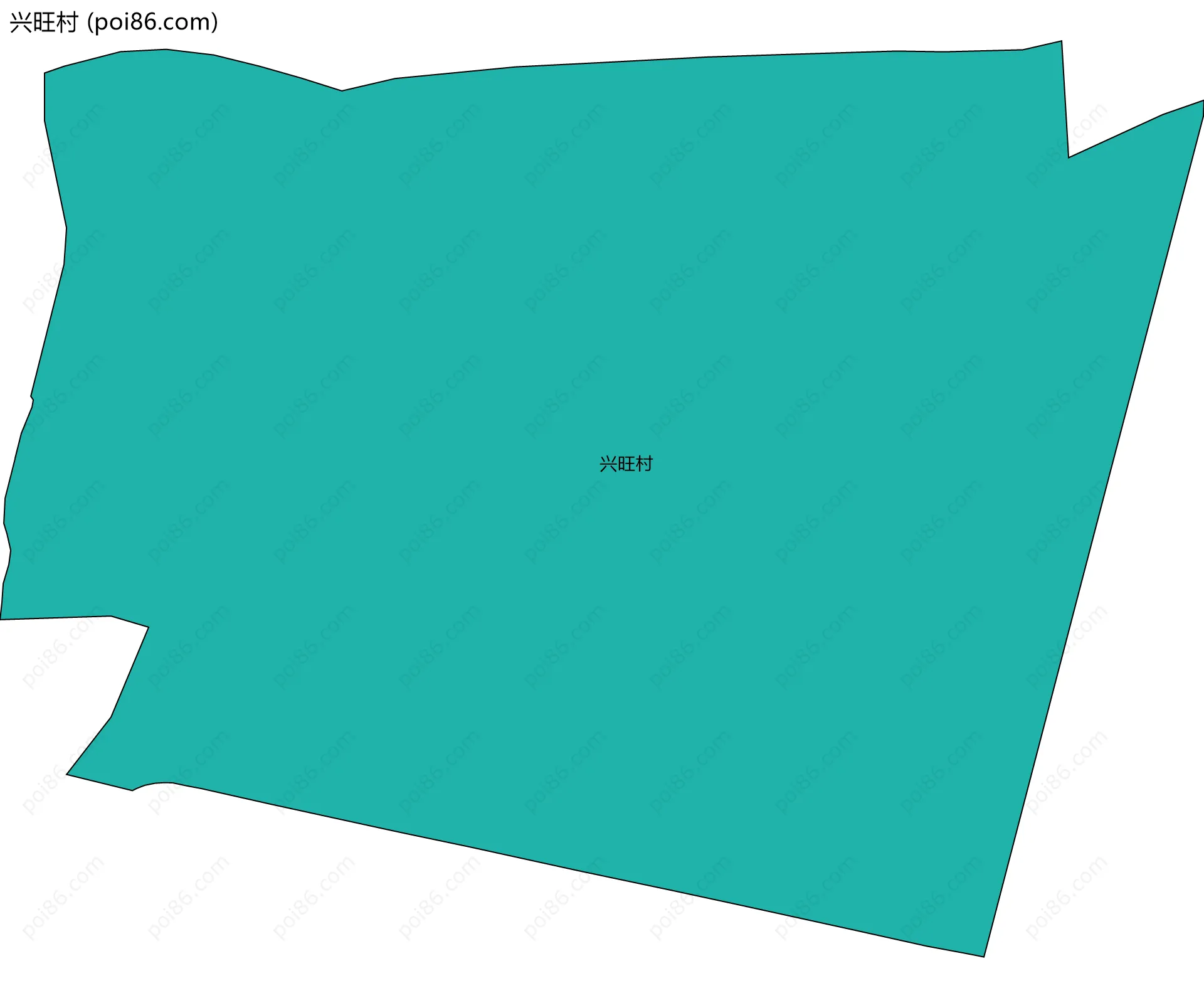 兴旺村边界地图