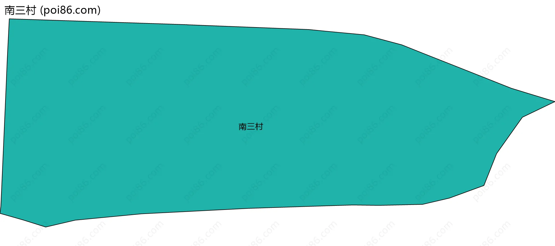 南三村边界地图