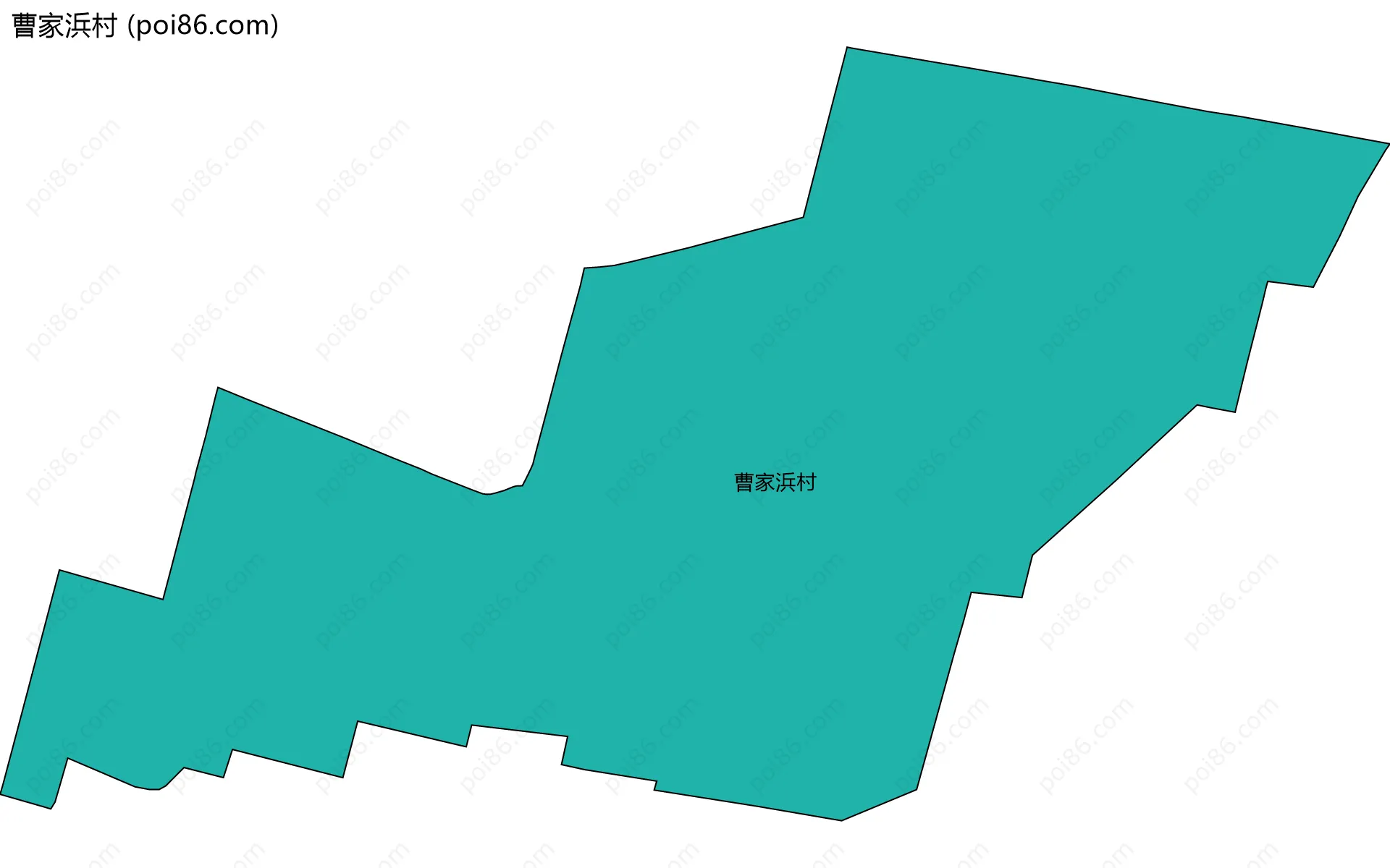 曹家浜村边界地图