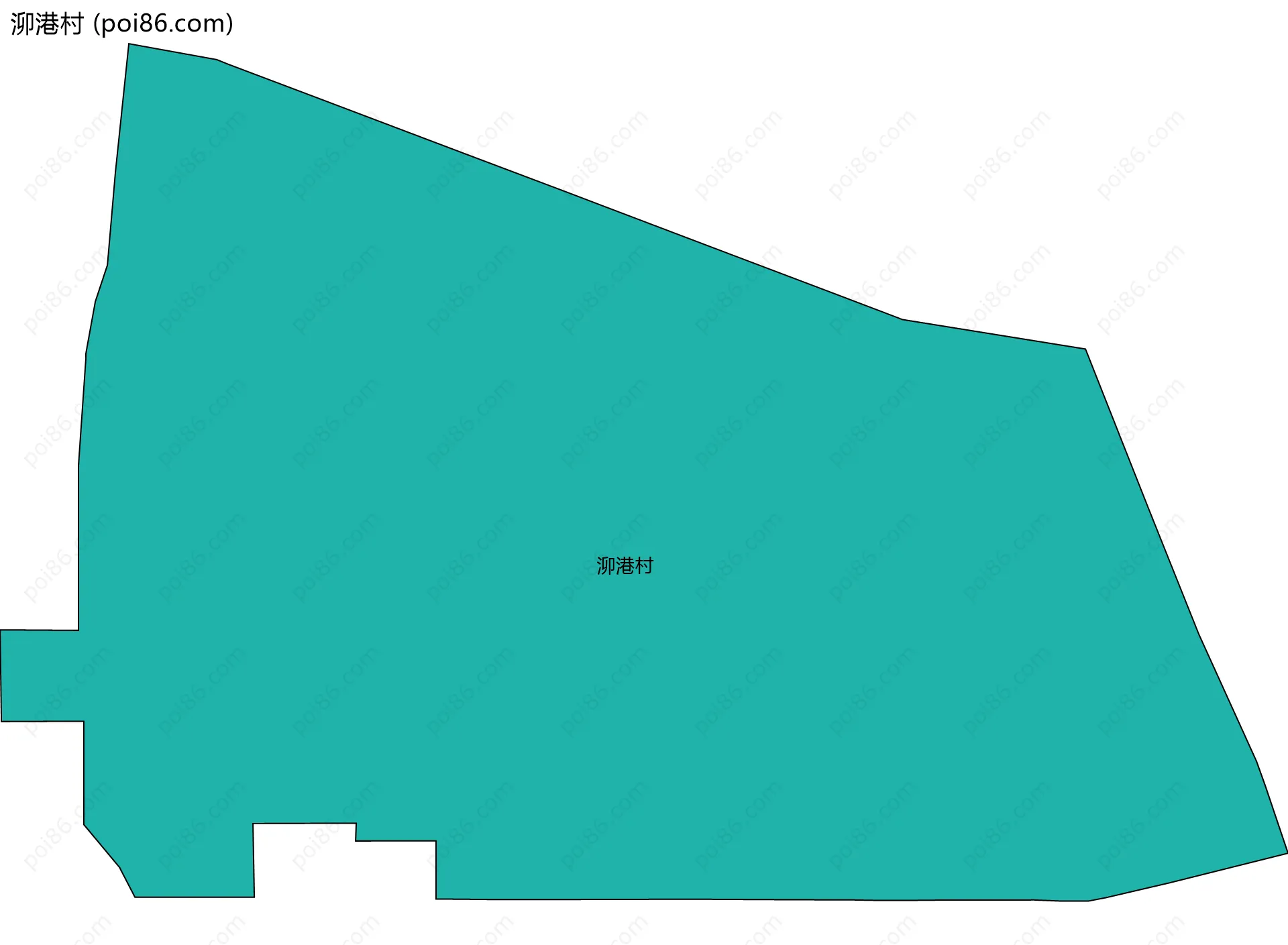 泖港村边界地图
