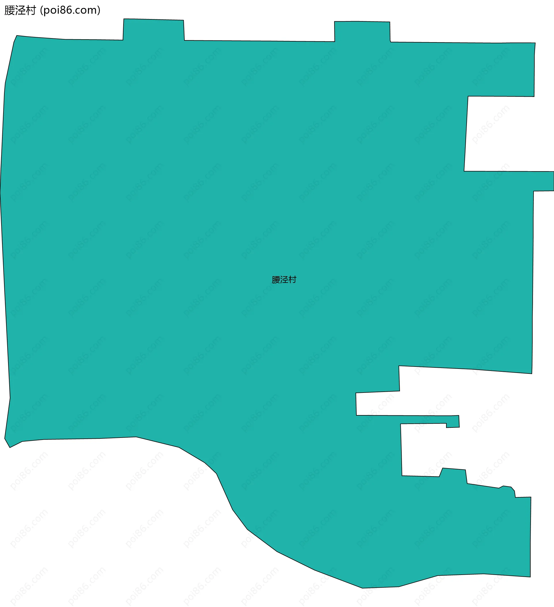 腰泾村边界地图