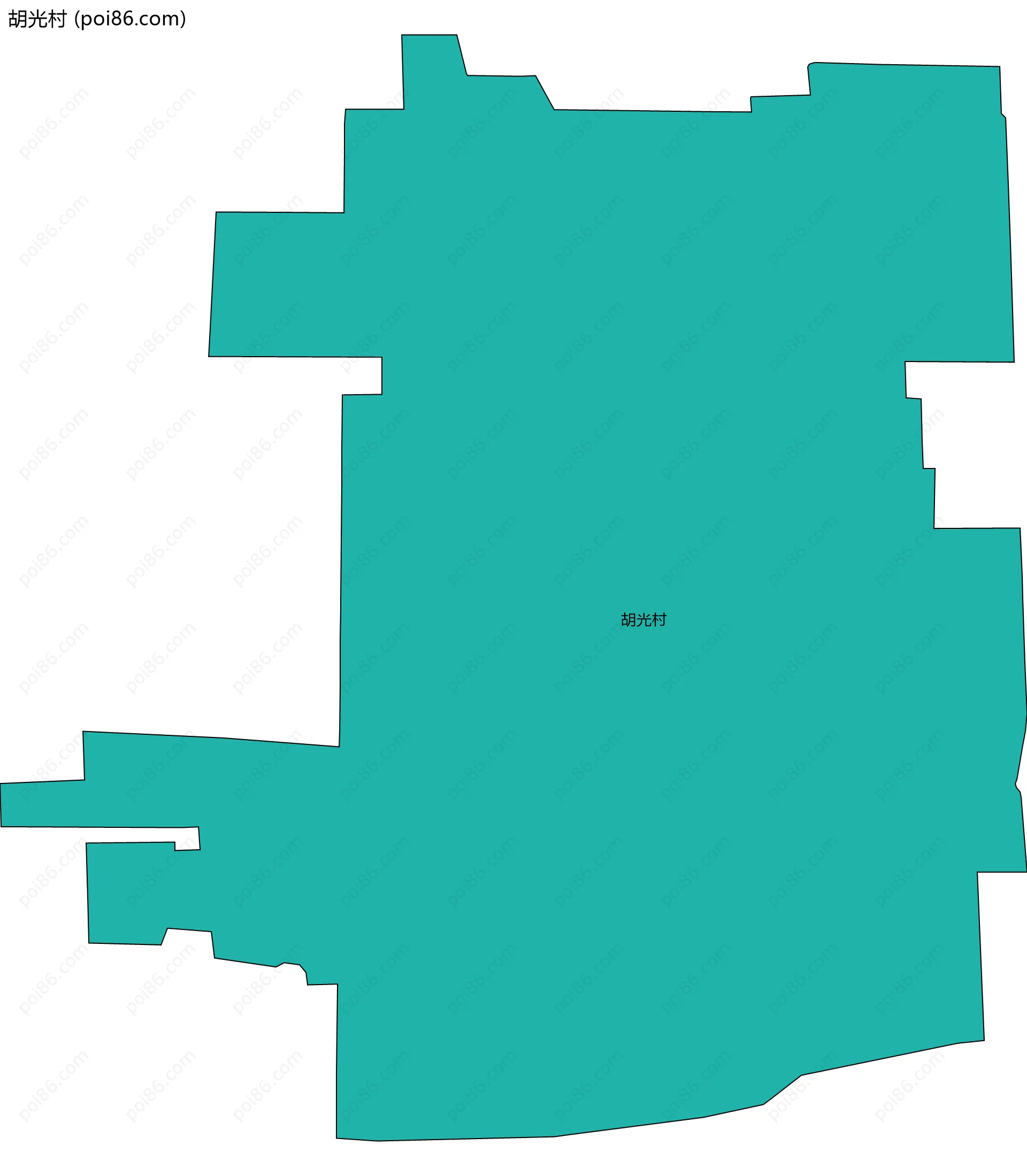 胡光村边界地图
