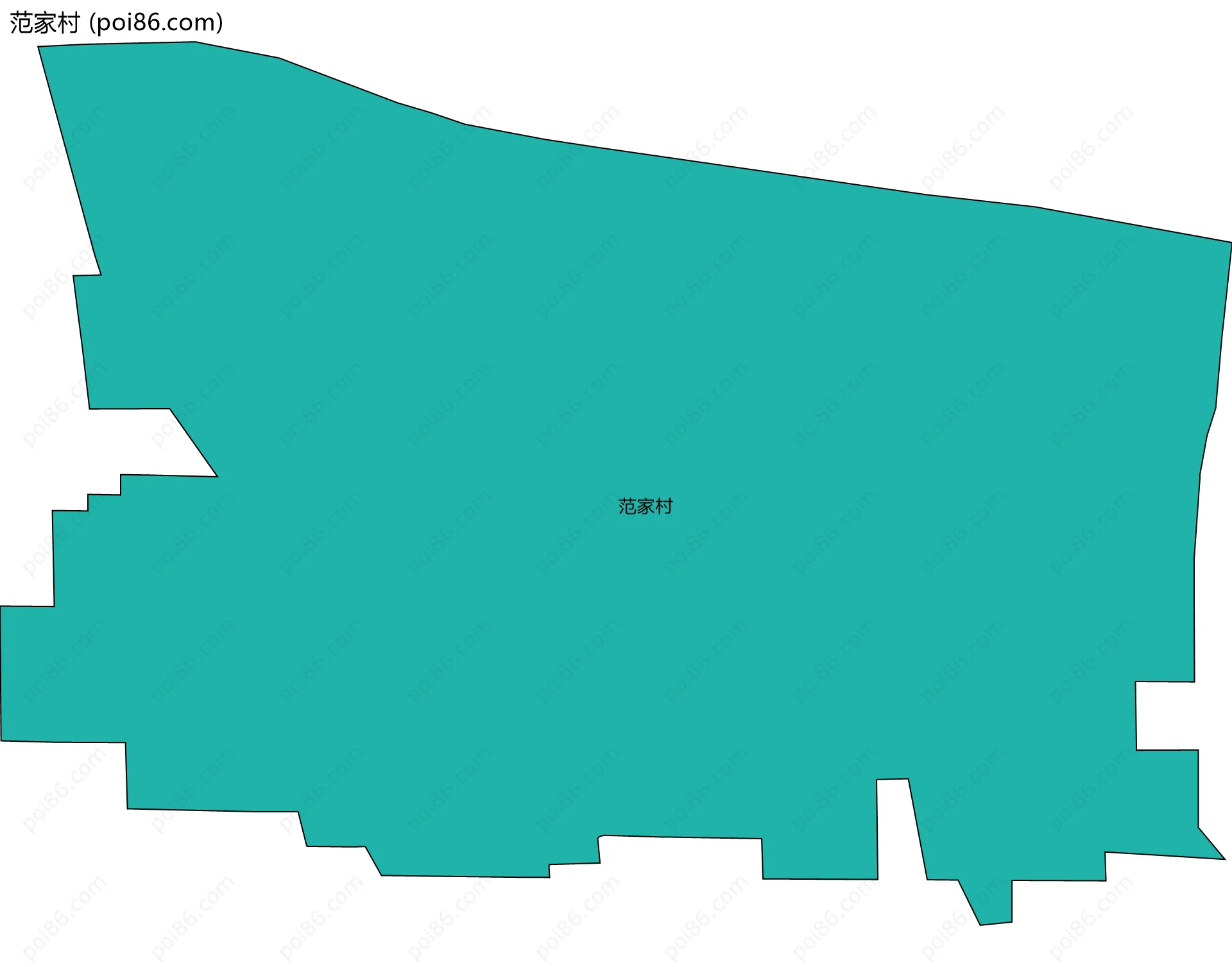 范家村边界地图