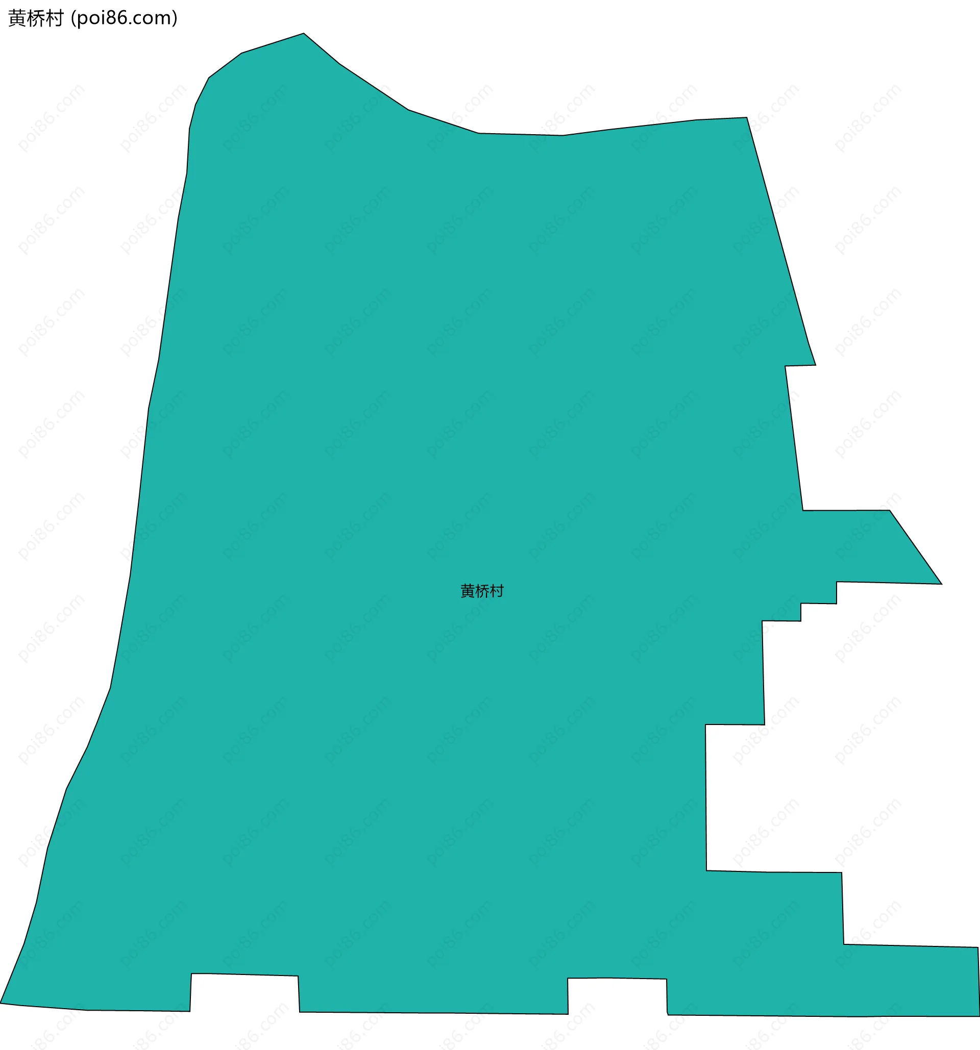 黄桥村边界地图