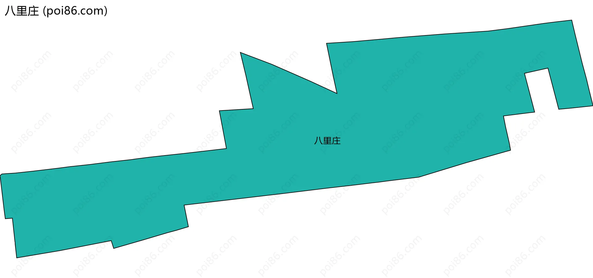 八里庄边界地图