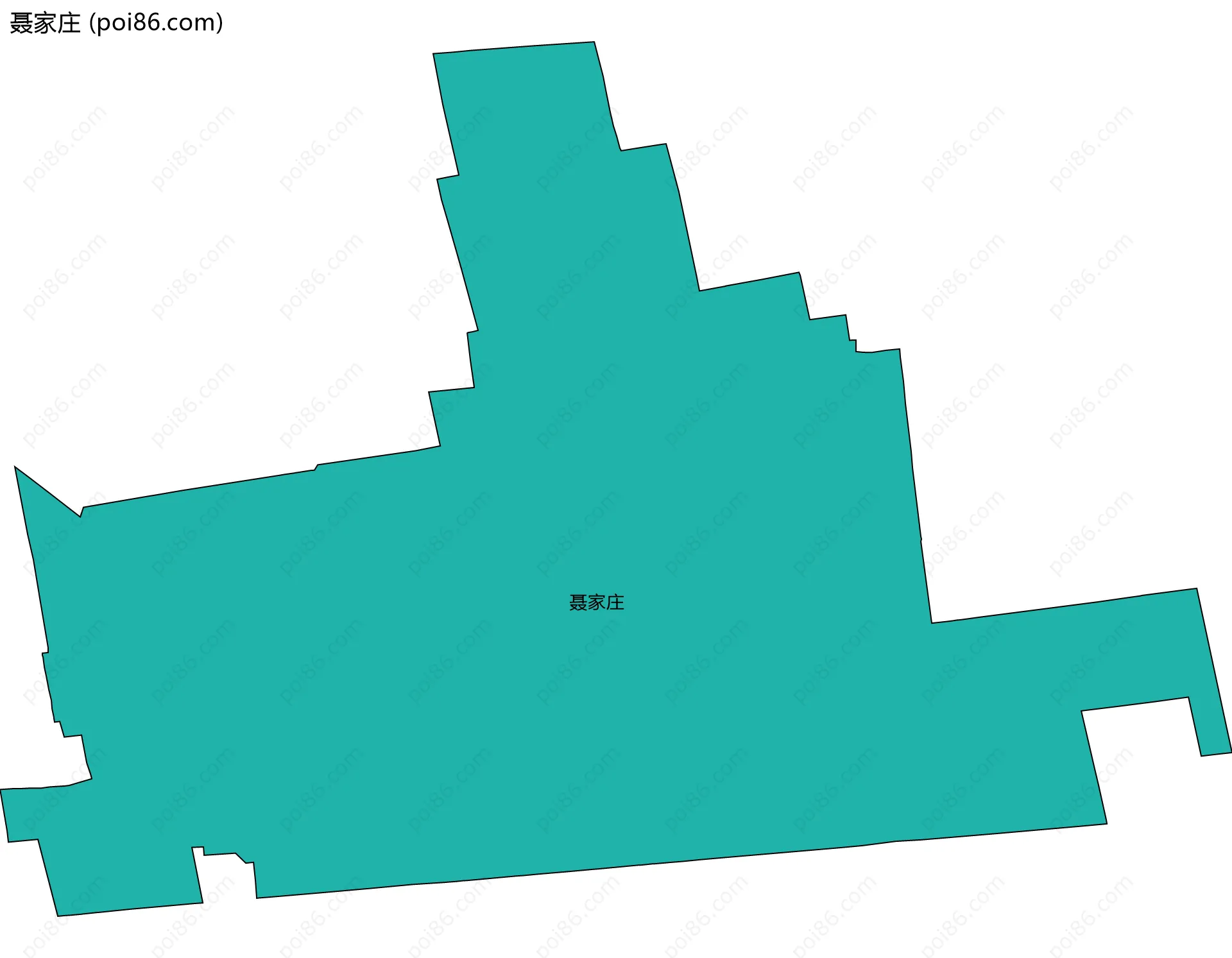 聂家庄边界地图
