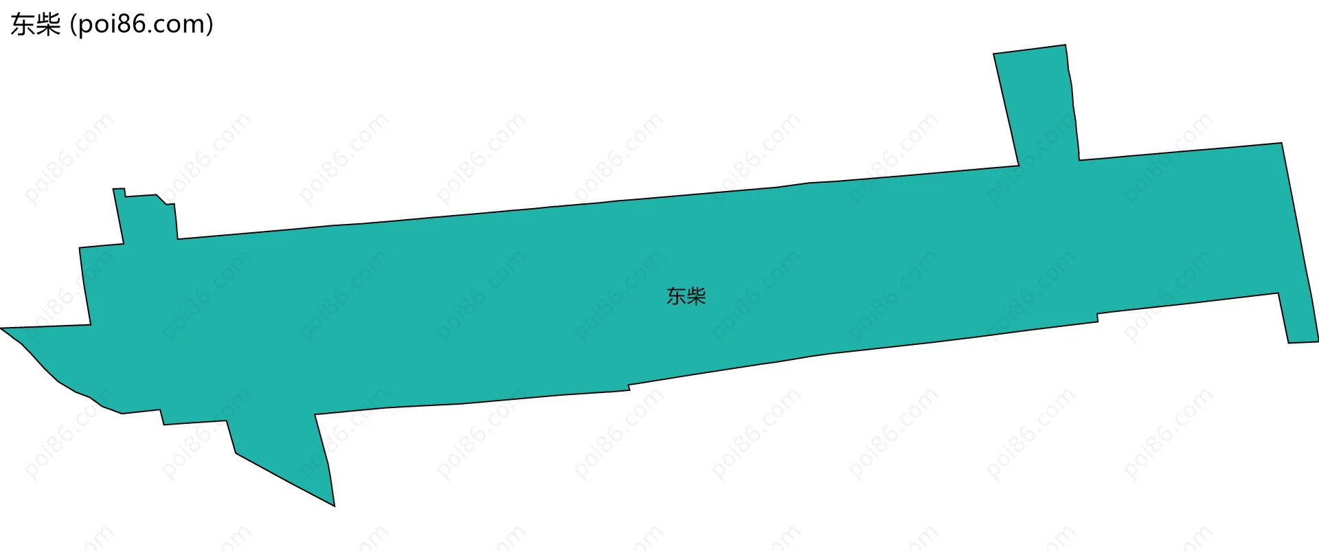 东柴边界地图