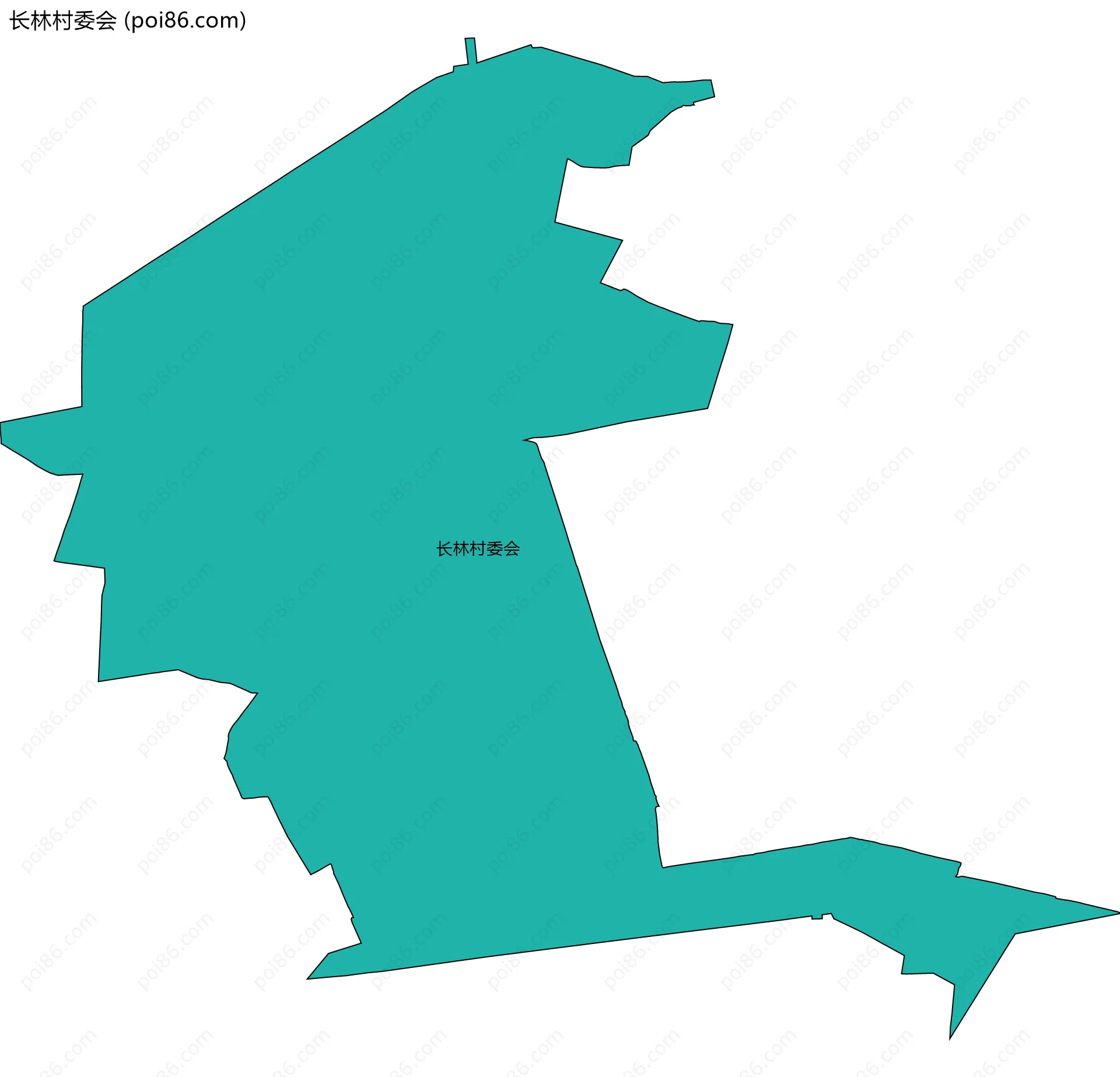 长林村委会边界地图