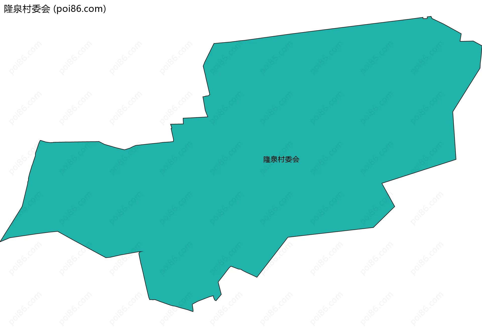 隆泉村委会边界地图
