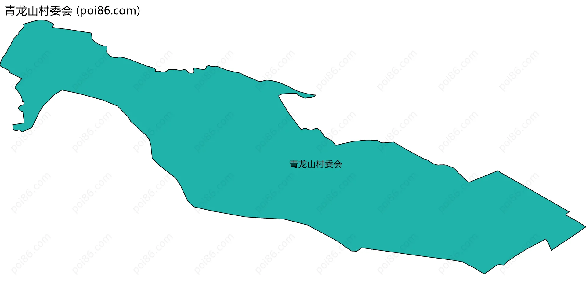 青龙山村委会边界地图