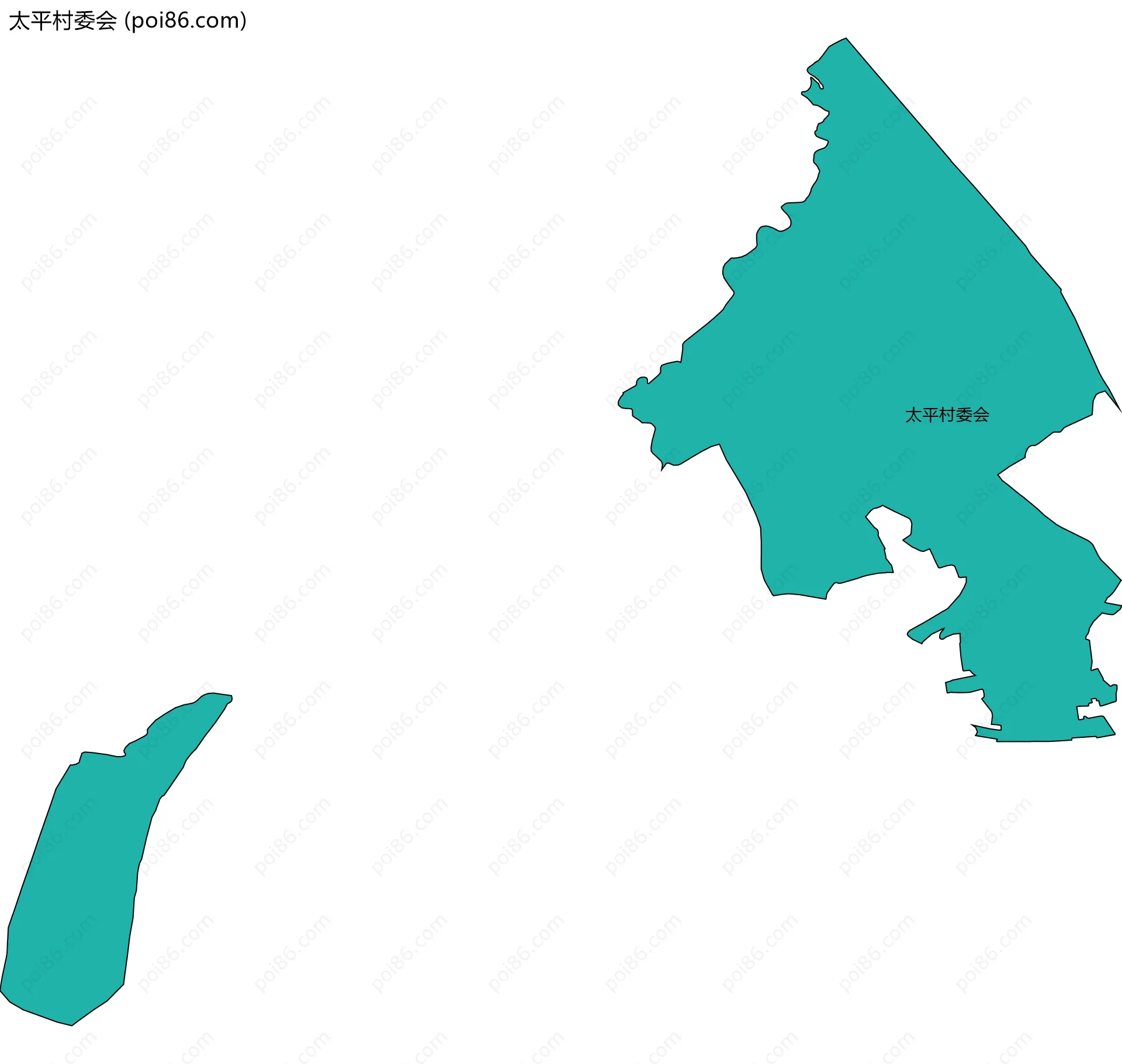 太平村委会边界地图