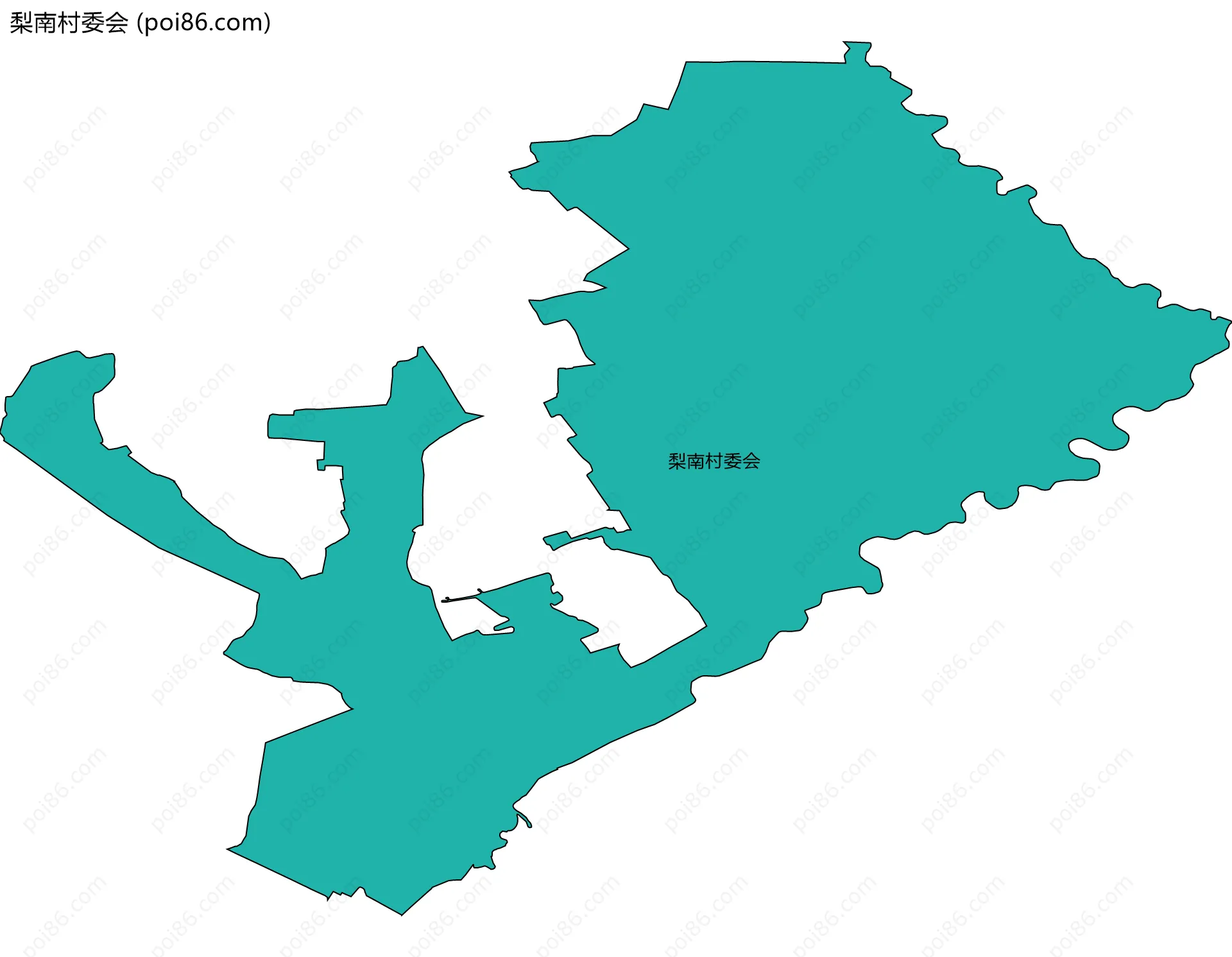 梨南村委会边界地图