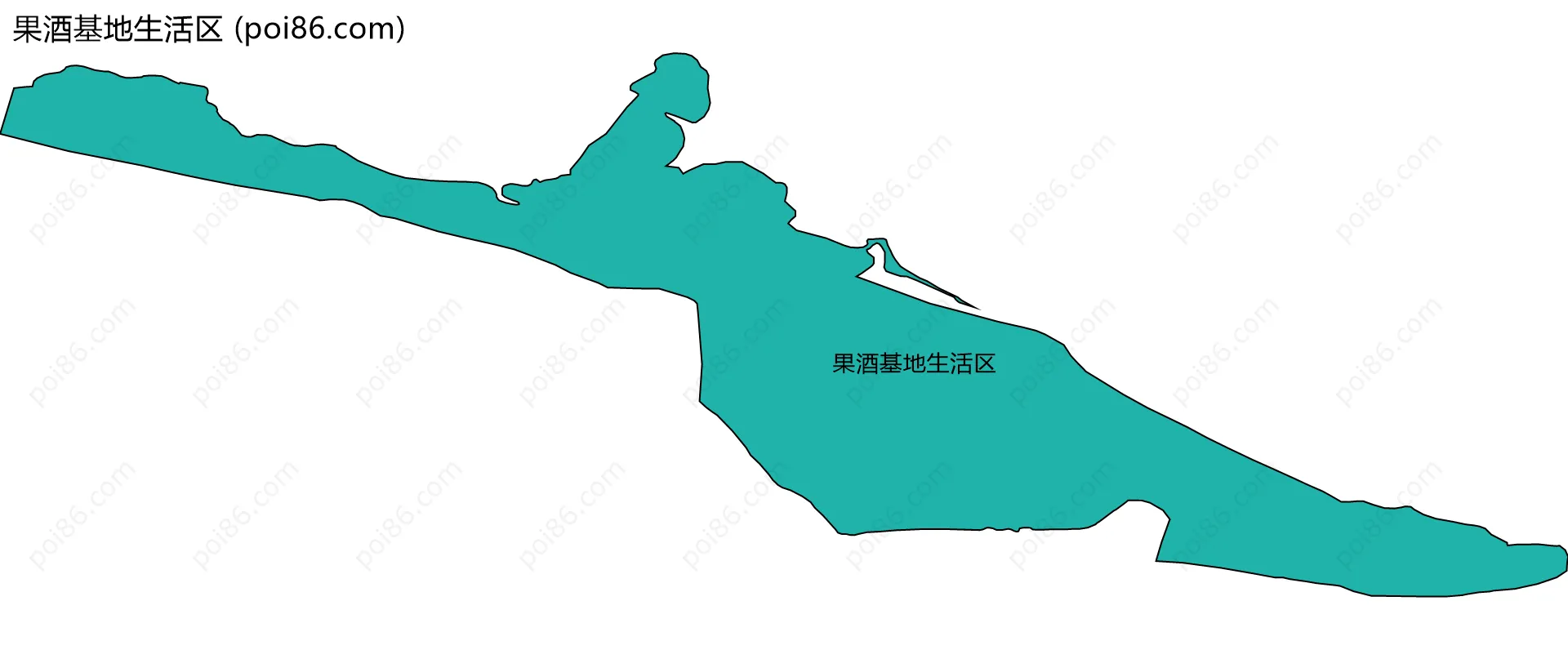 果酒基地生活区边界地图