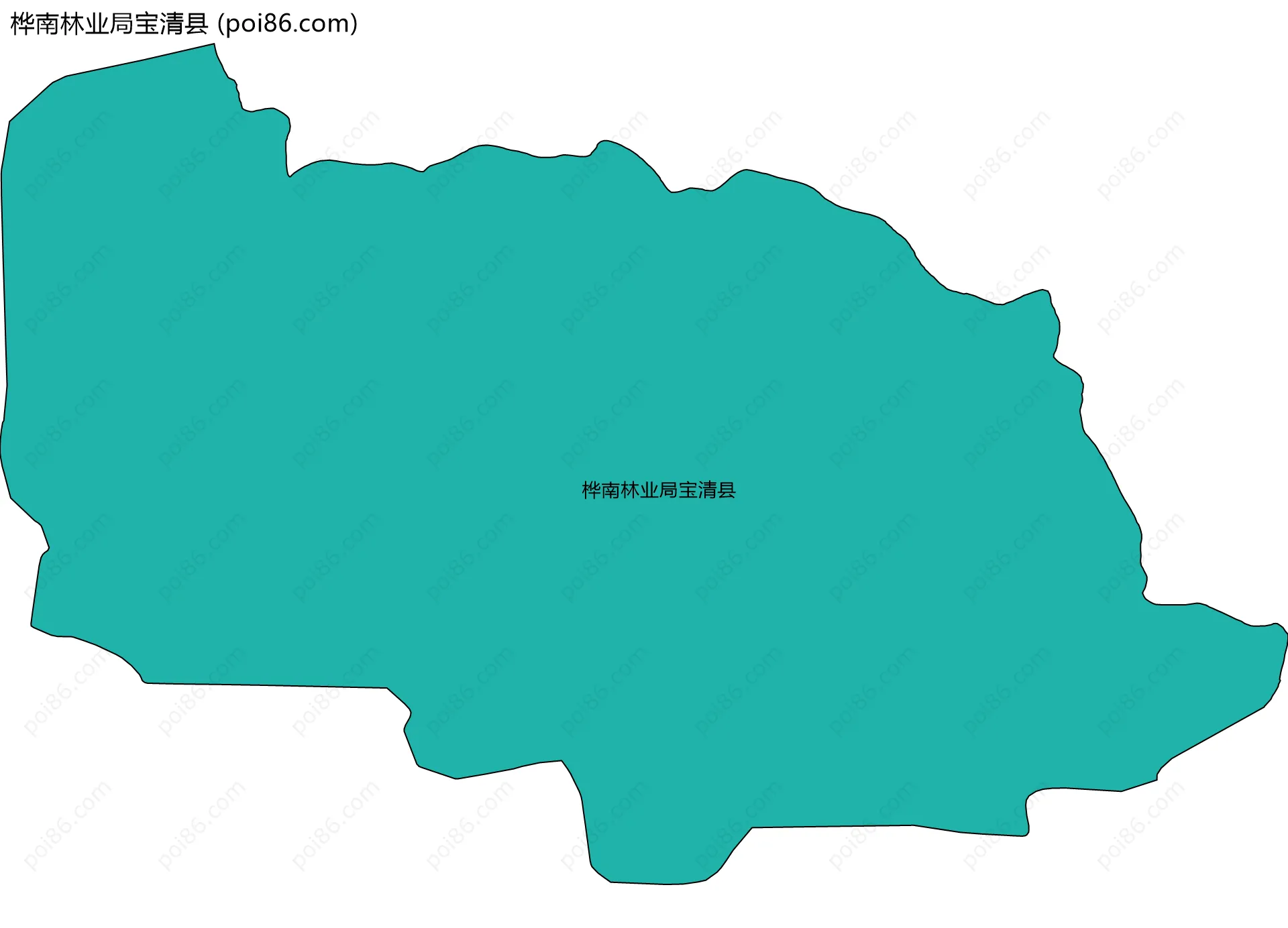 桦南林业局宝清县边界地图