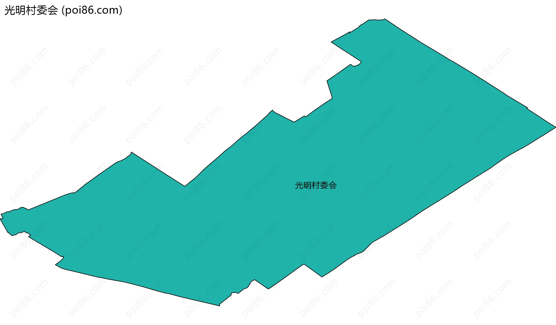 光明村委会边界地图