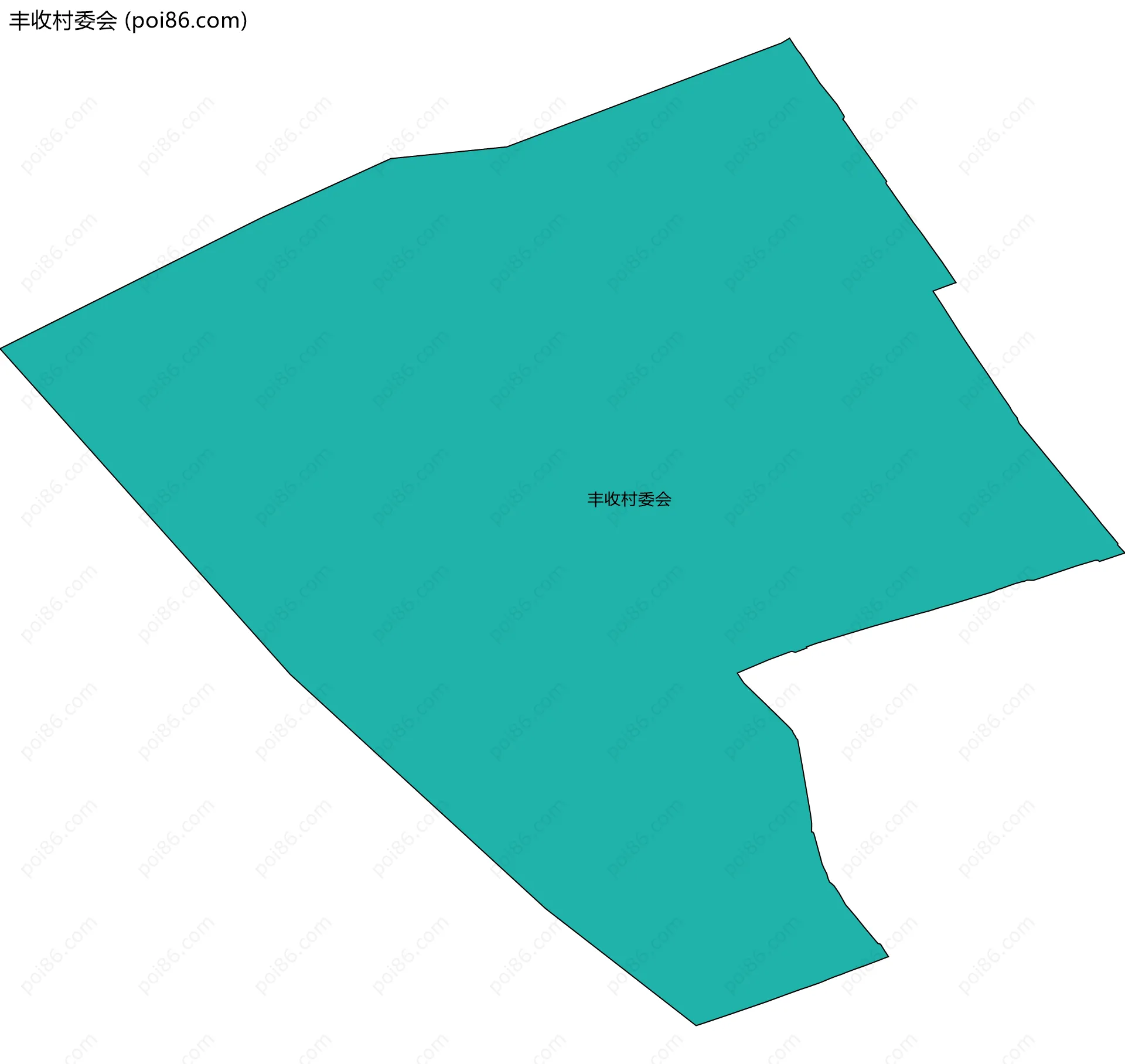 丰收村委会边界地图