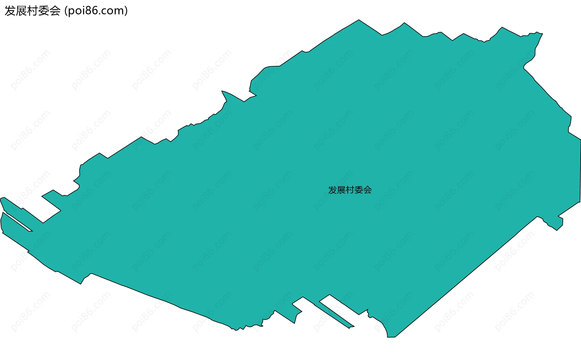 发展村委会边界地图