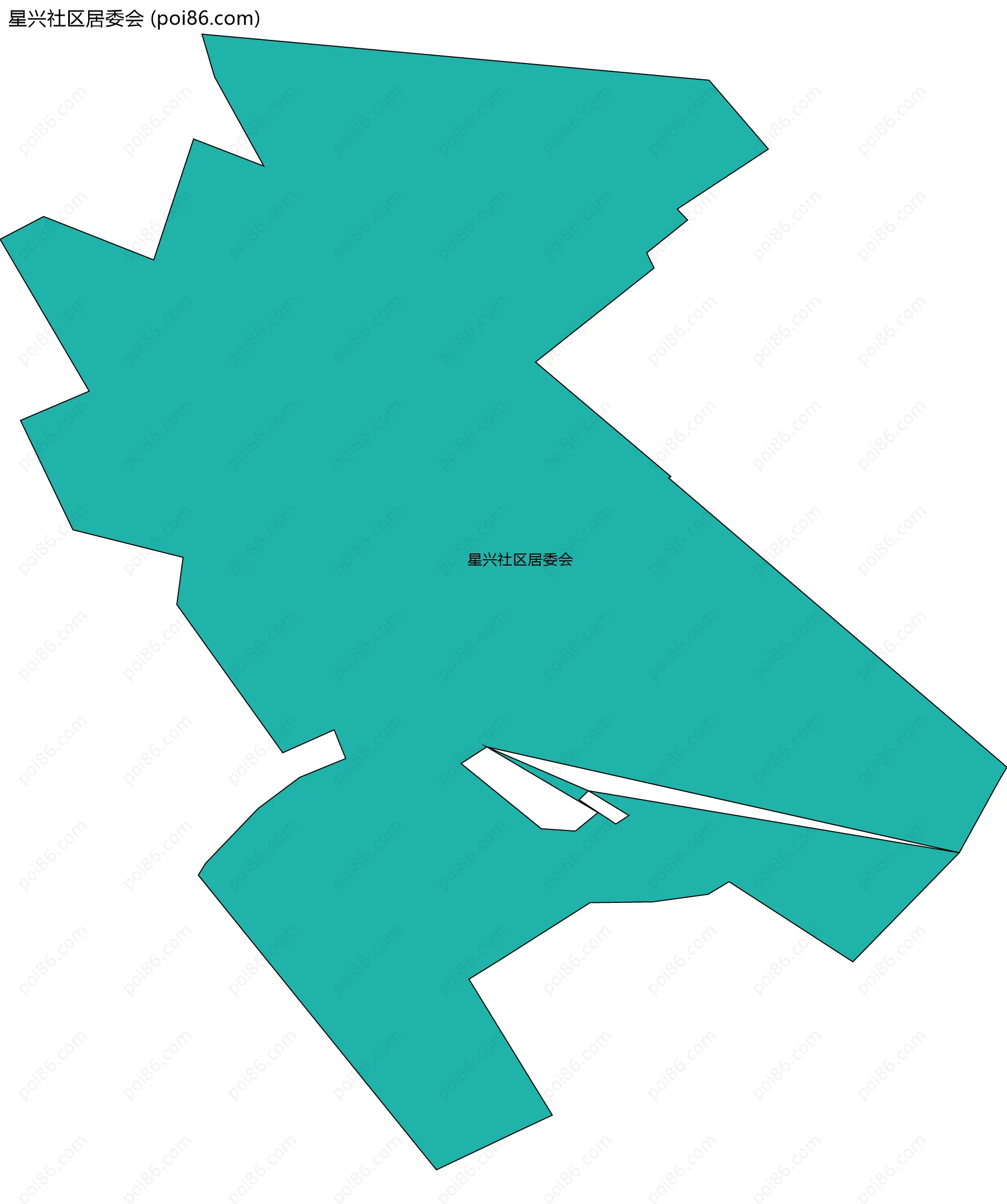 星兴社区居委会边界地图