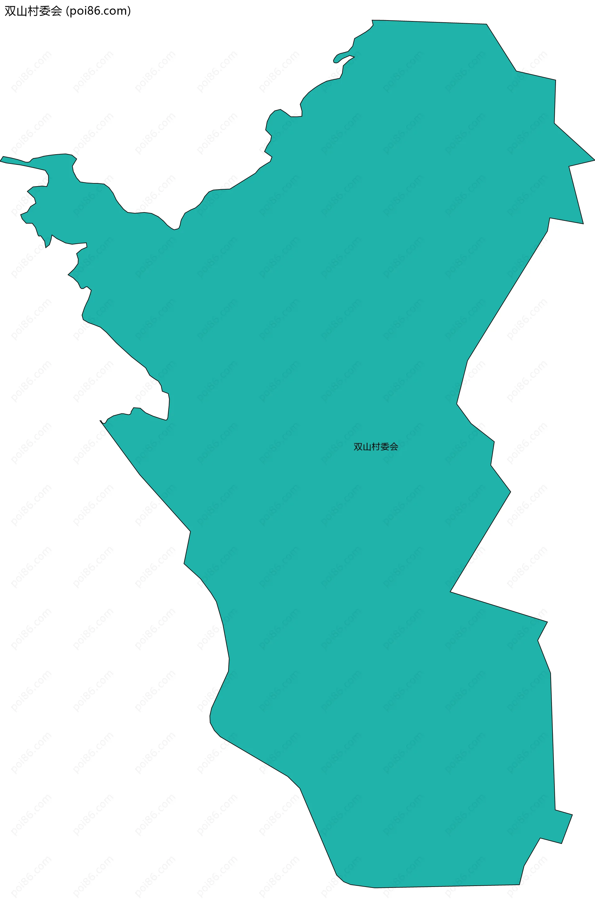 双山村委会边界地图