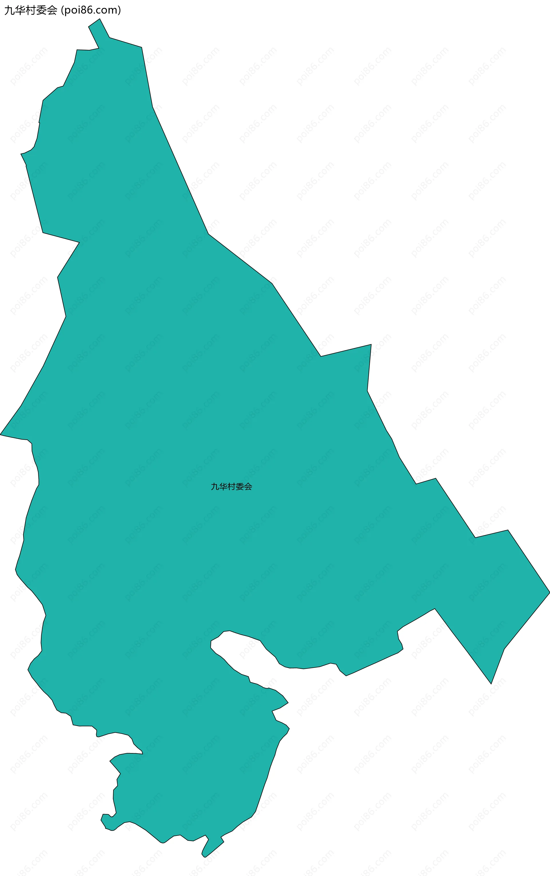 九华村委会边界地图