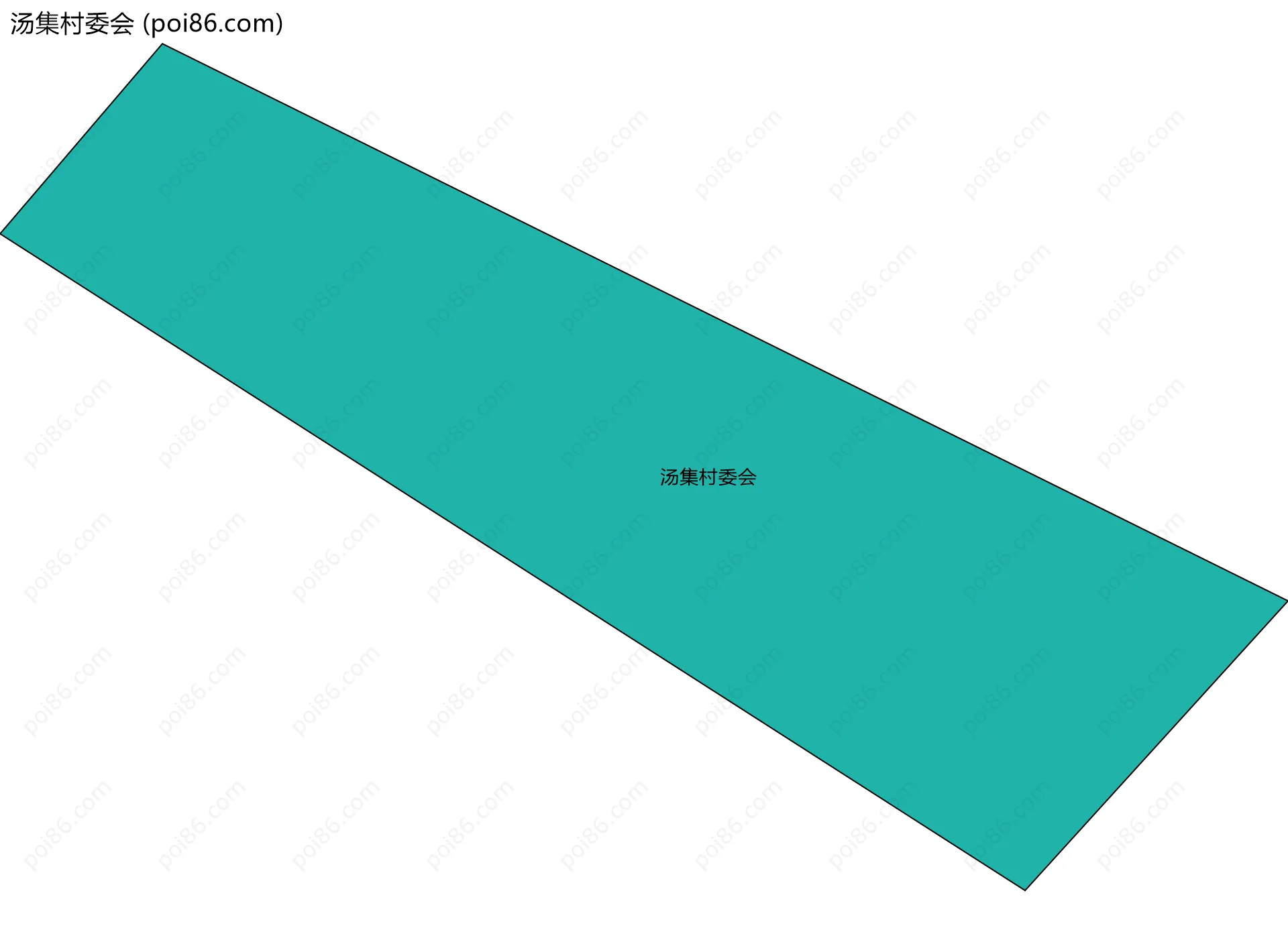 汤集村委会边界地图