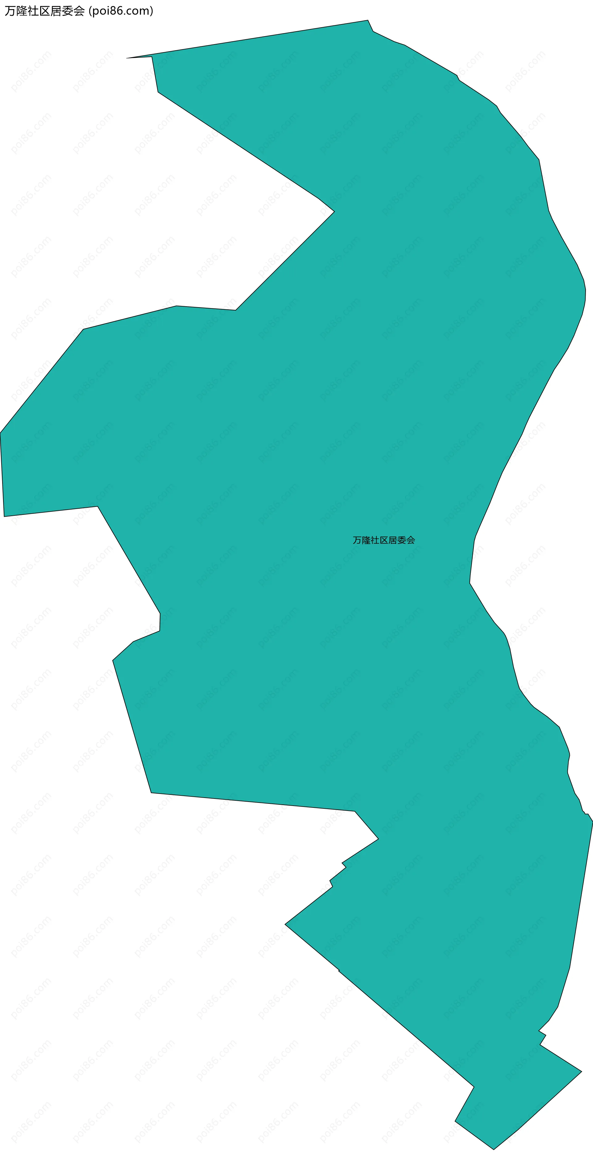 万隆社区居委会边界地图