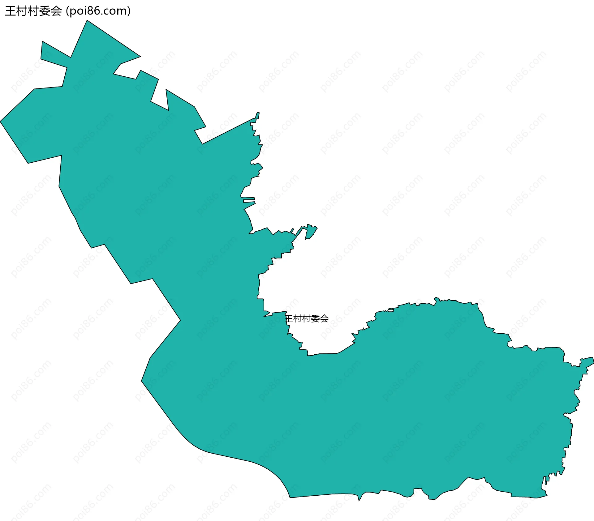 王村村委会边界地图