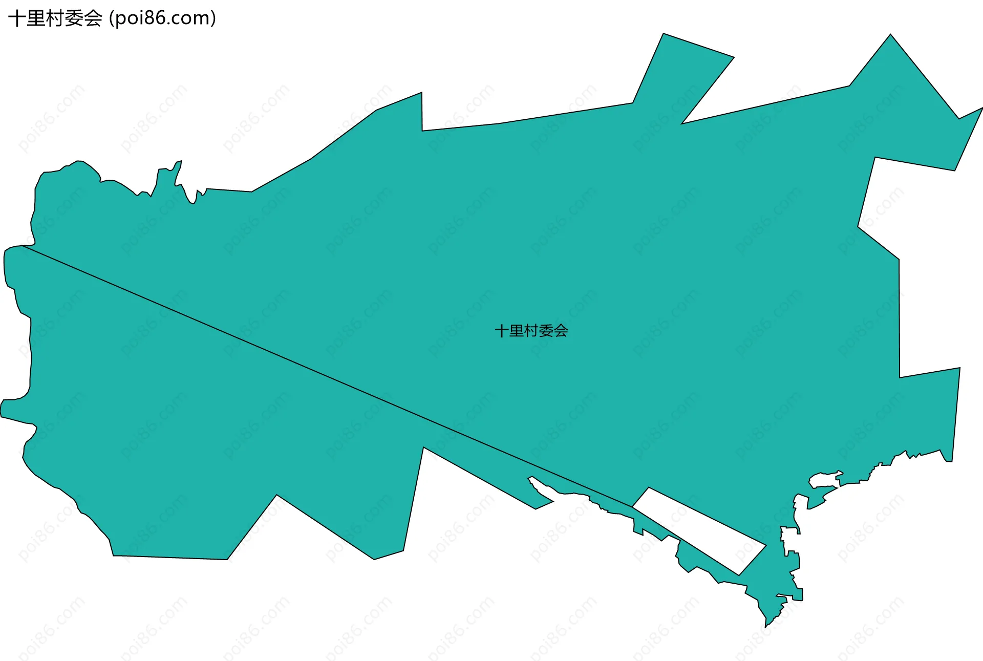 十里村委会边界地图