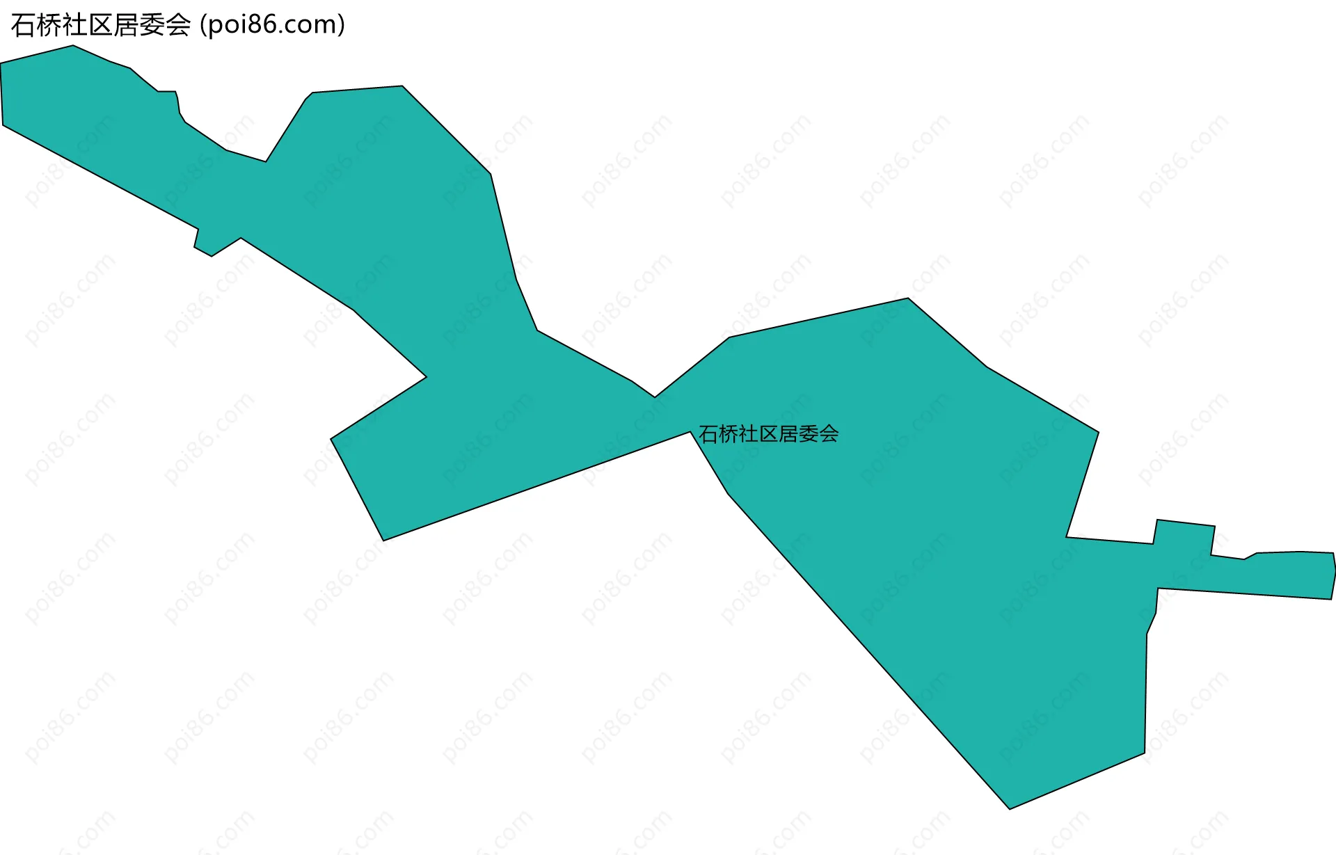 石桥社区居委会边界地图