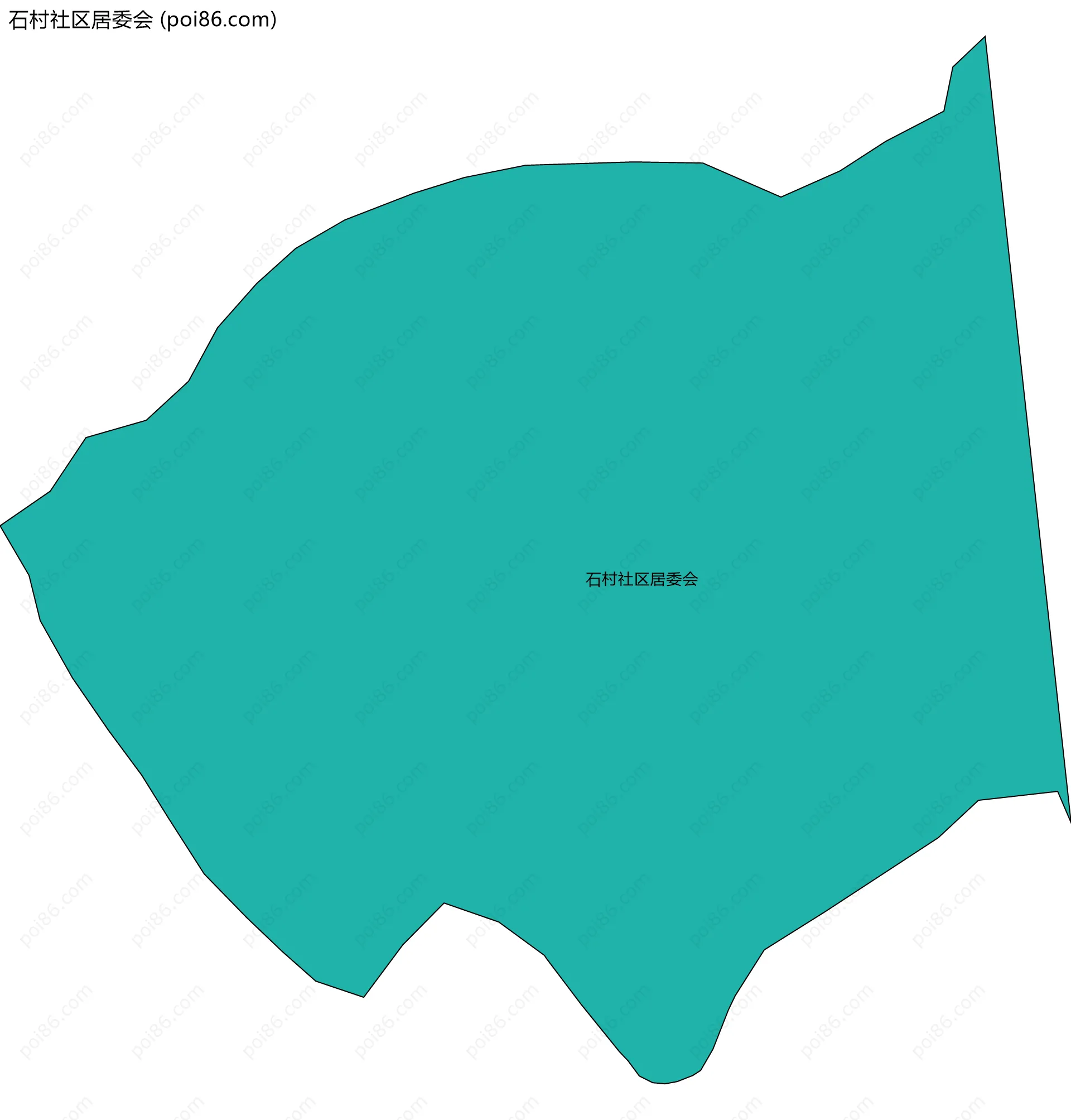 石村社区居委会边界地图