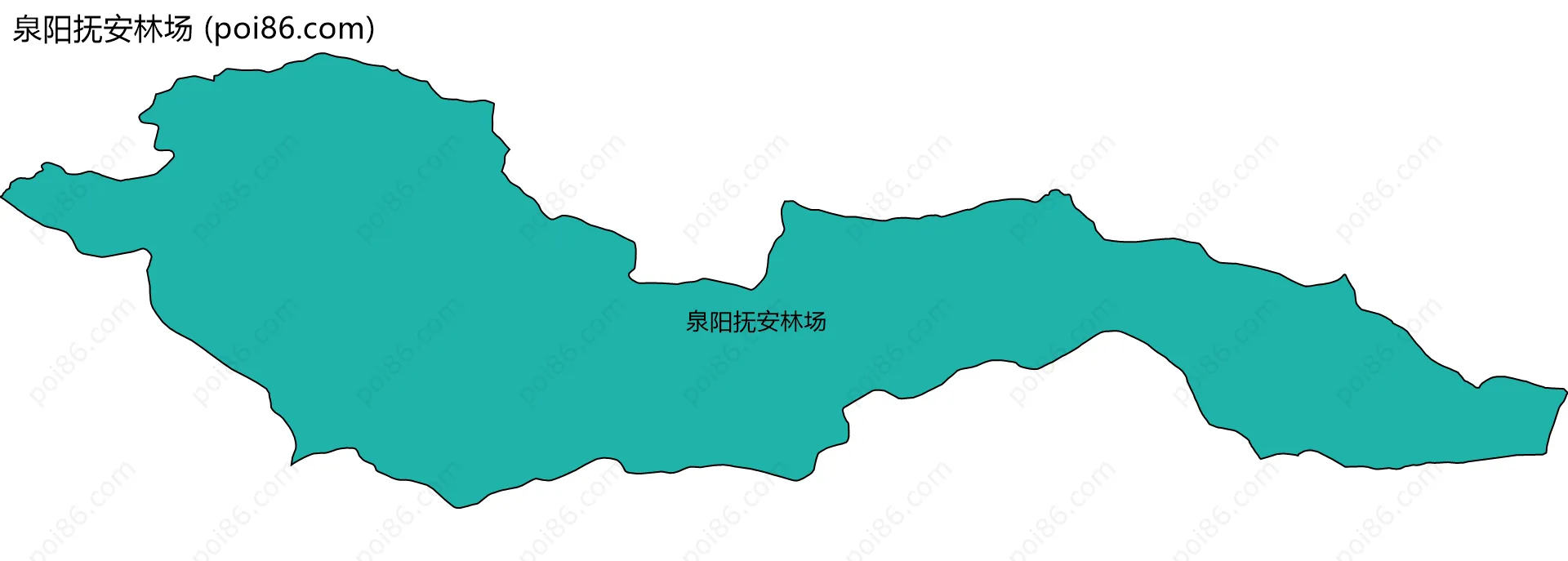 泉阳抚安林场边界地图