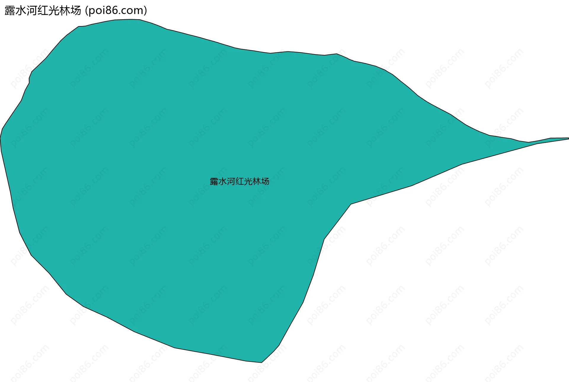露水河红光林场边界地图
