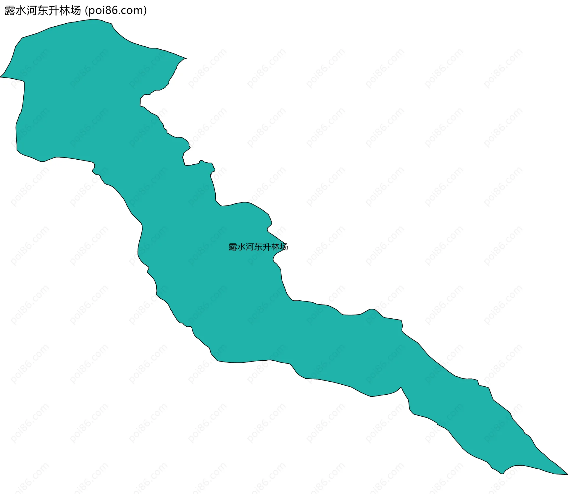 露水河东升林场边界地图