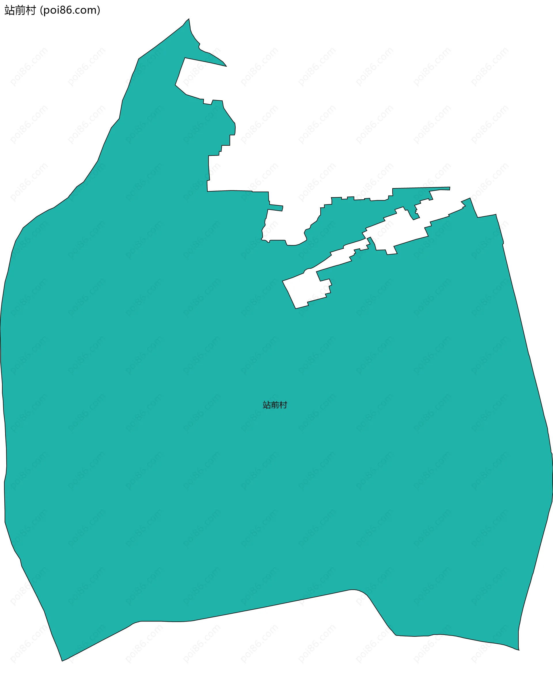 站前村边界地图