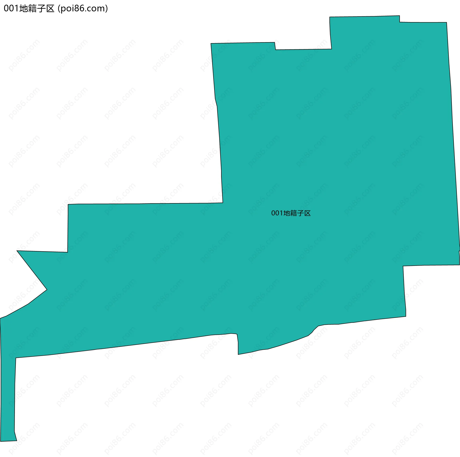 001地籍子区边界地图