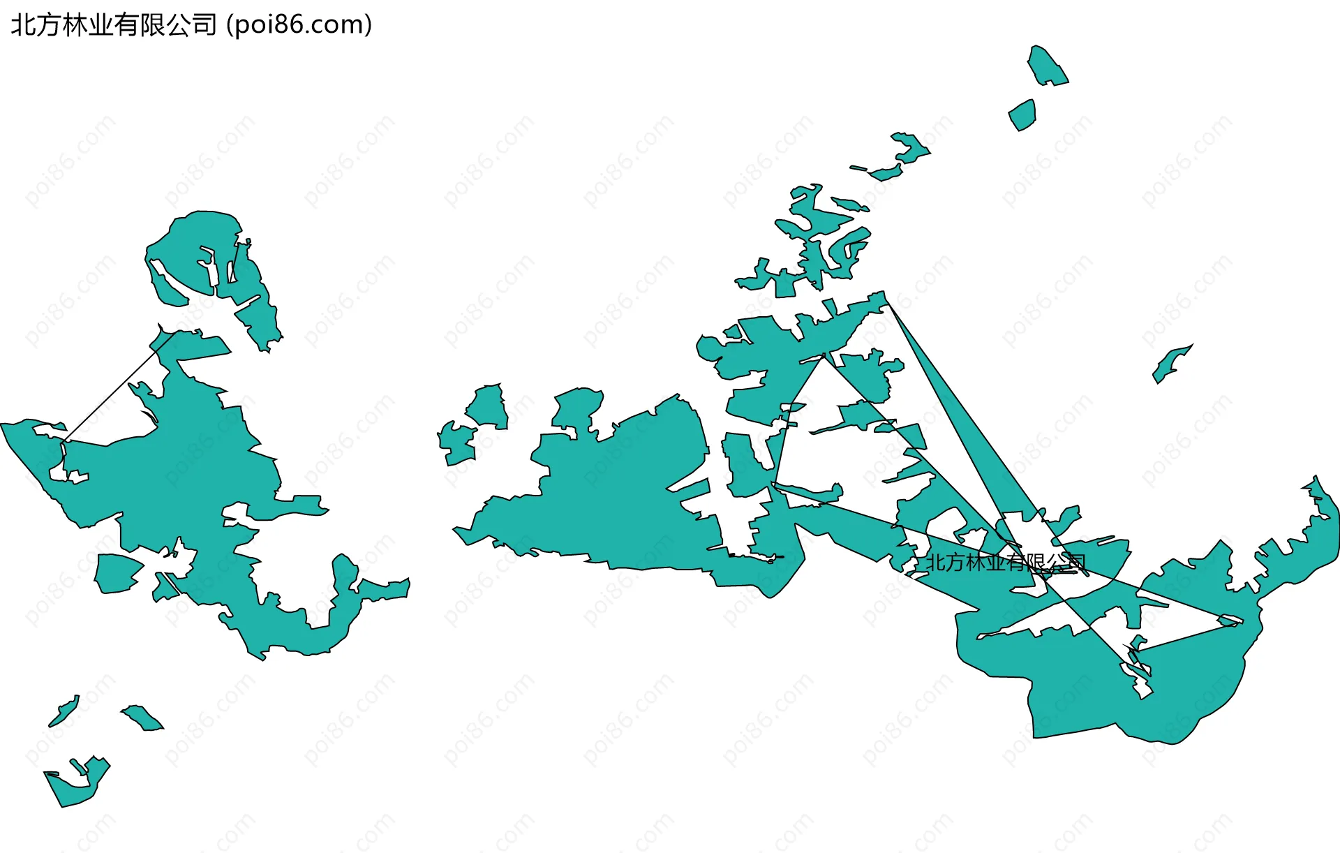 北方林业有限公司边界地图
