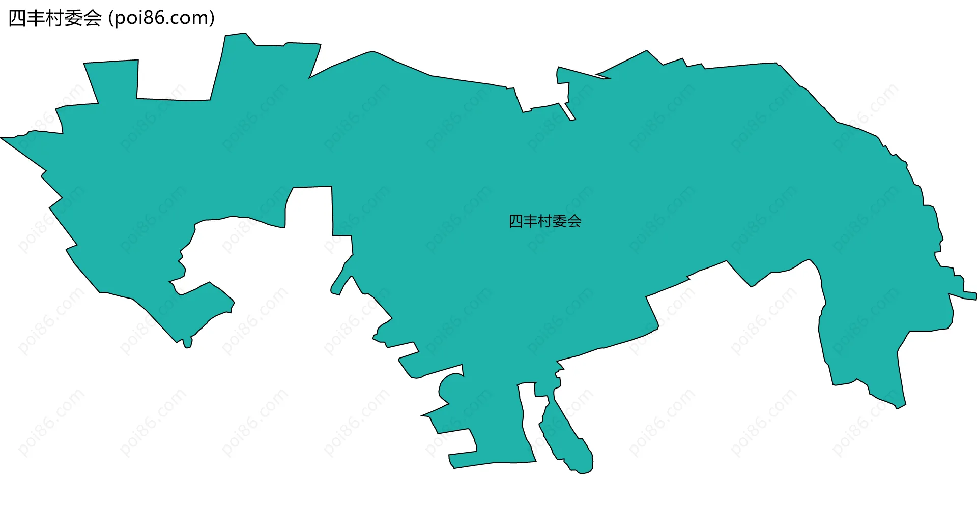 四丰村委会边界地图