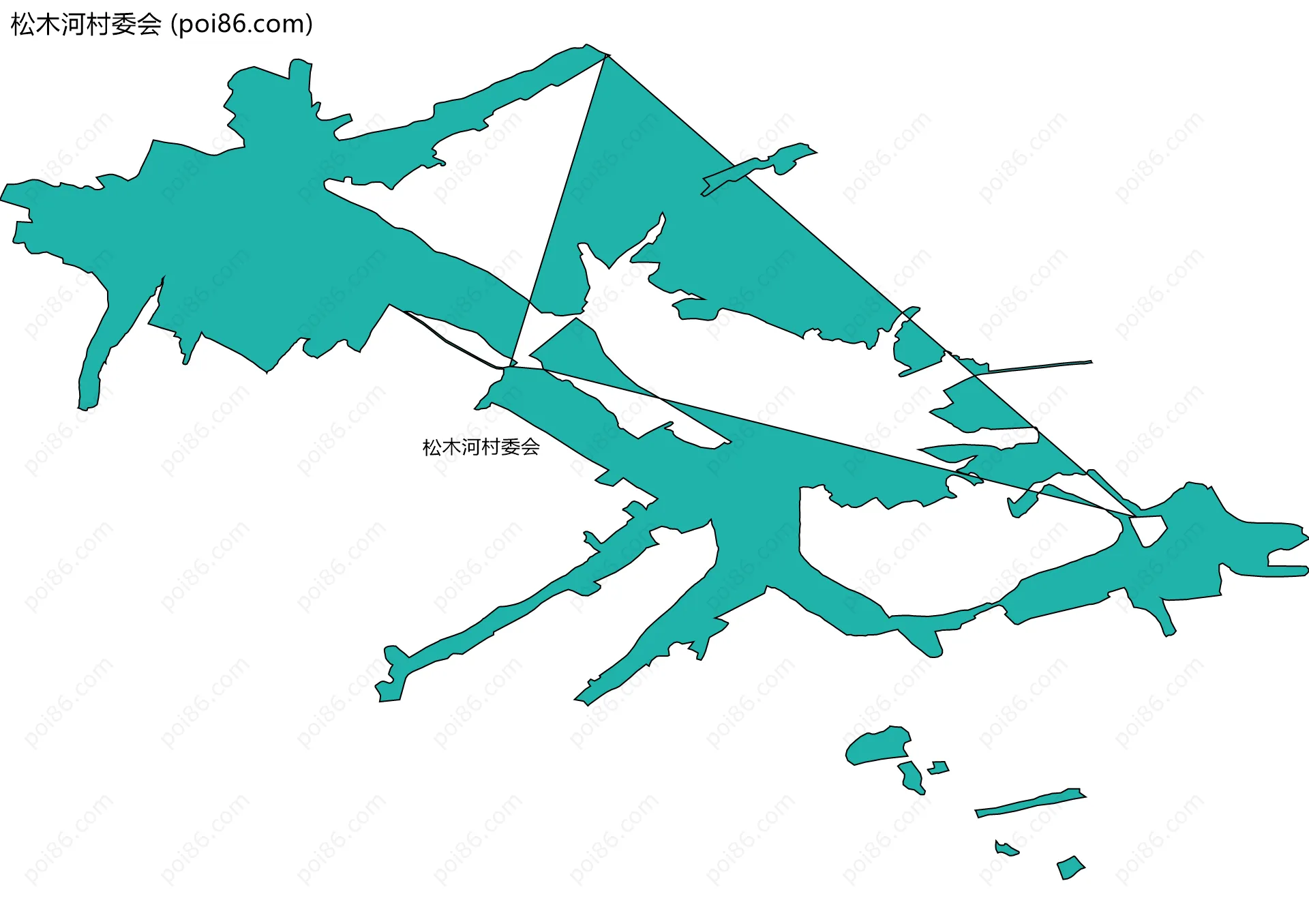 松木河村委会边界地图