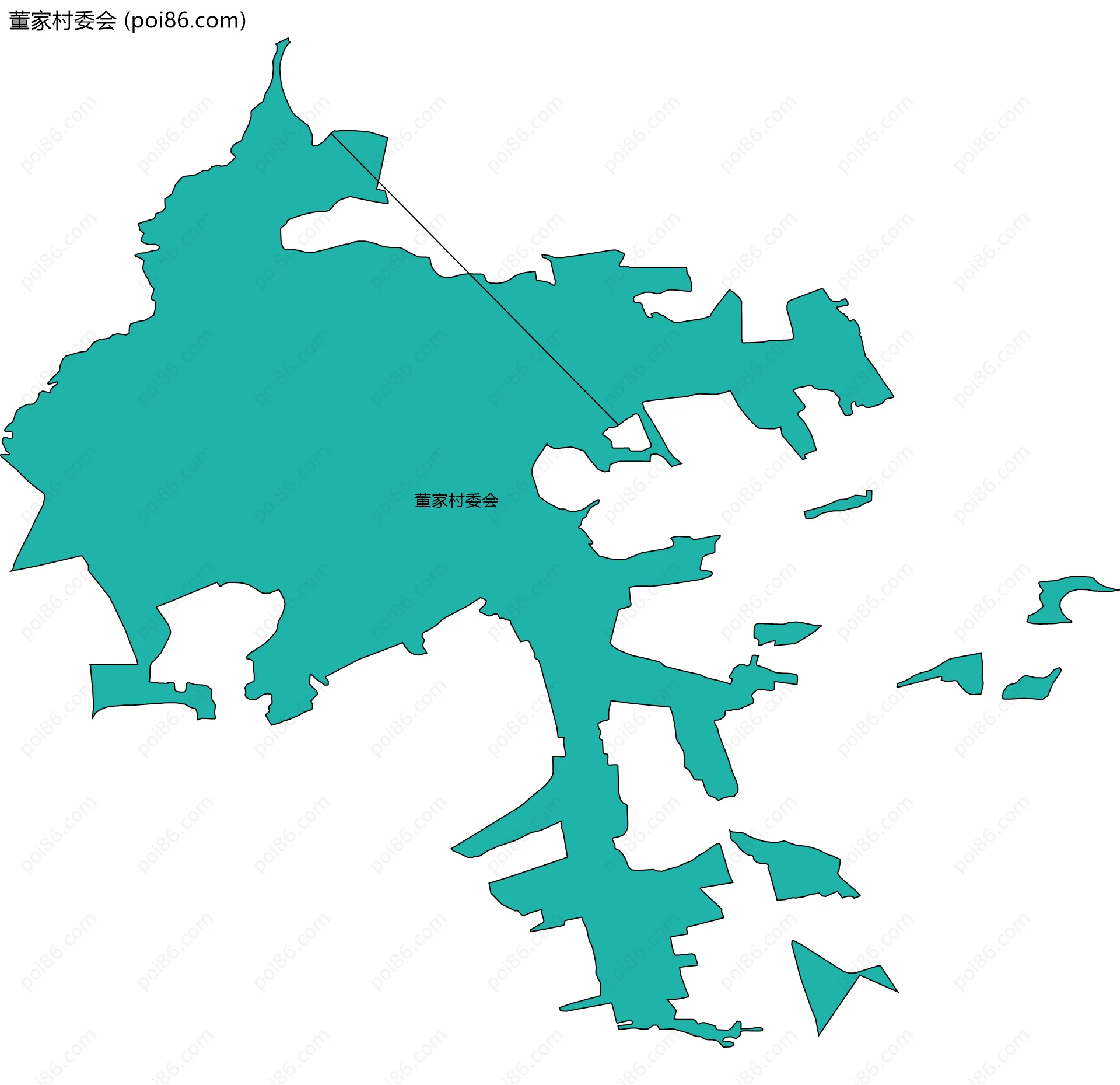 董家村委会边界地图