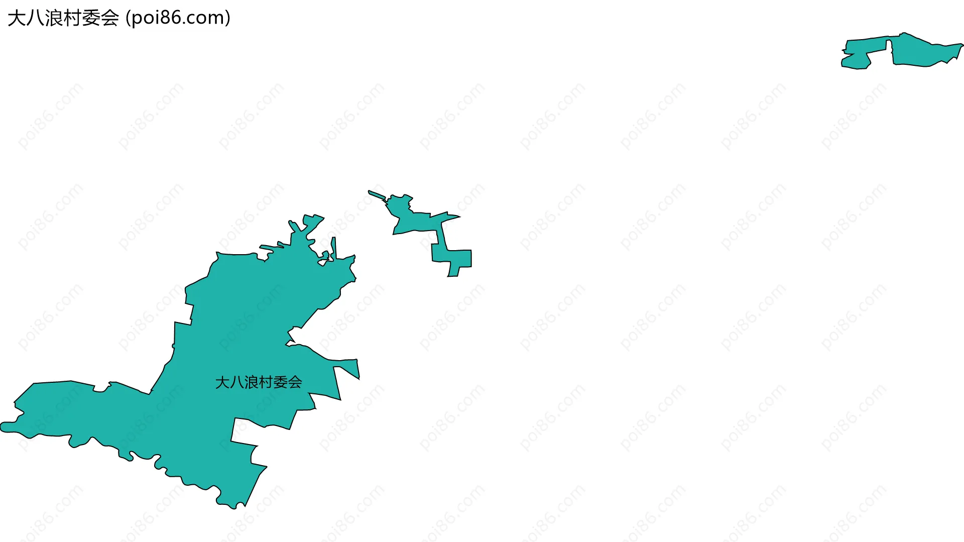 大八浪村委会边界地图