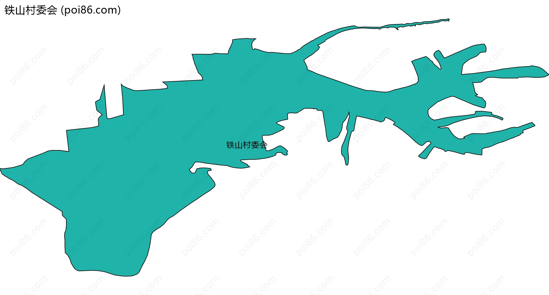 铁山村委会边界地图