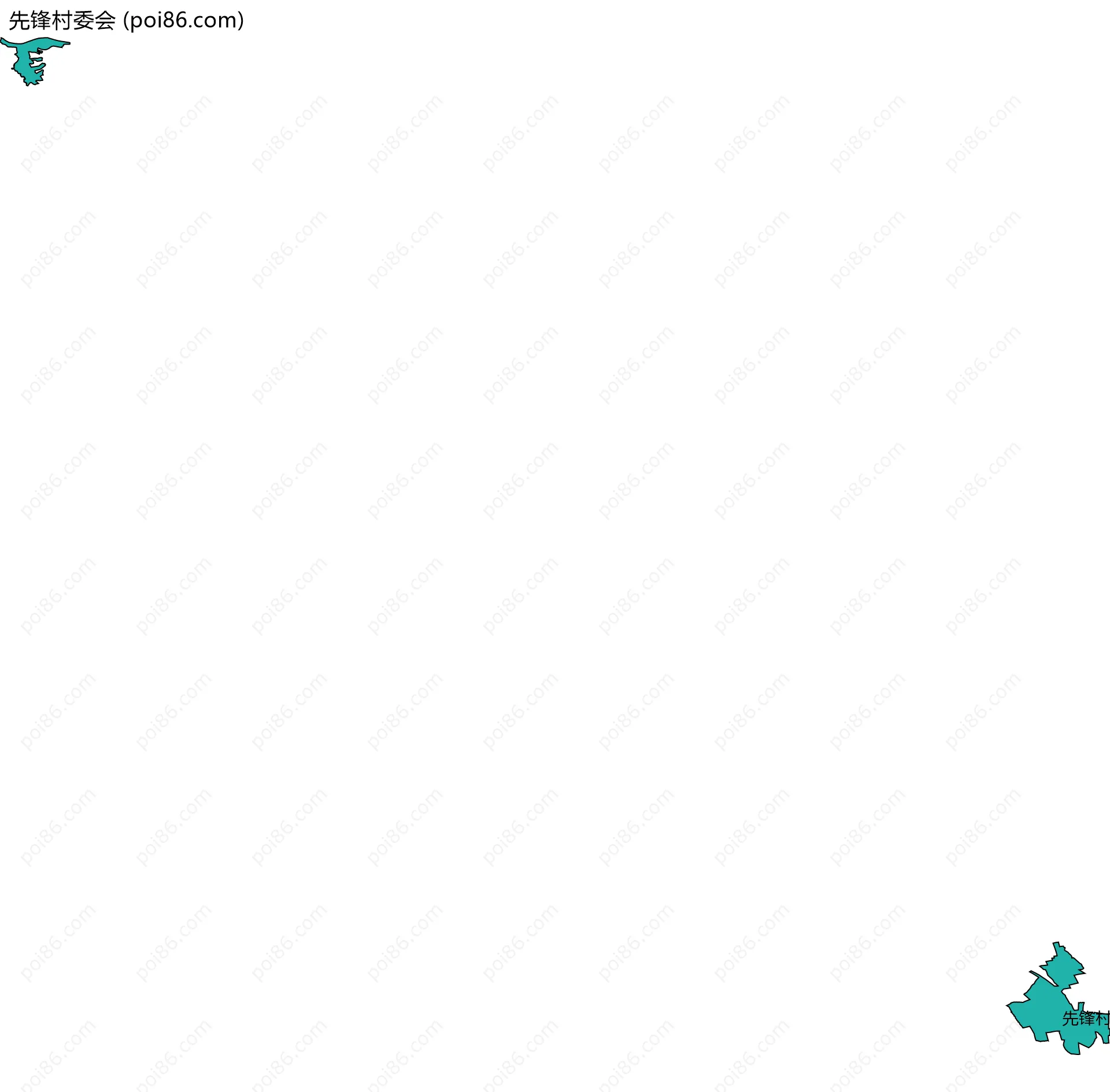 先锋村委会边界地图