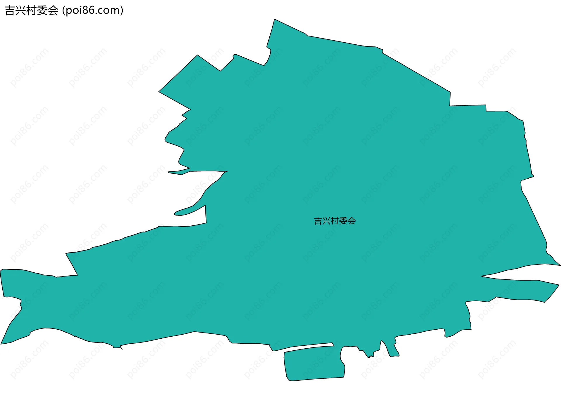 吉兴村委会边界地图